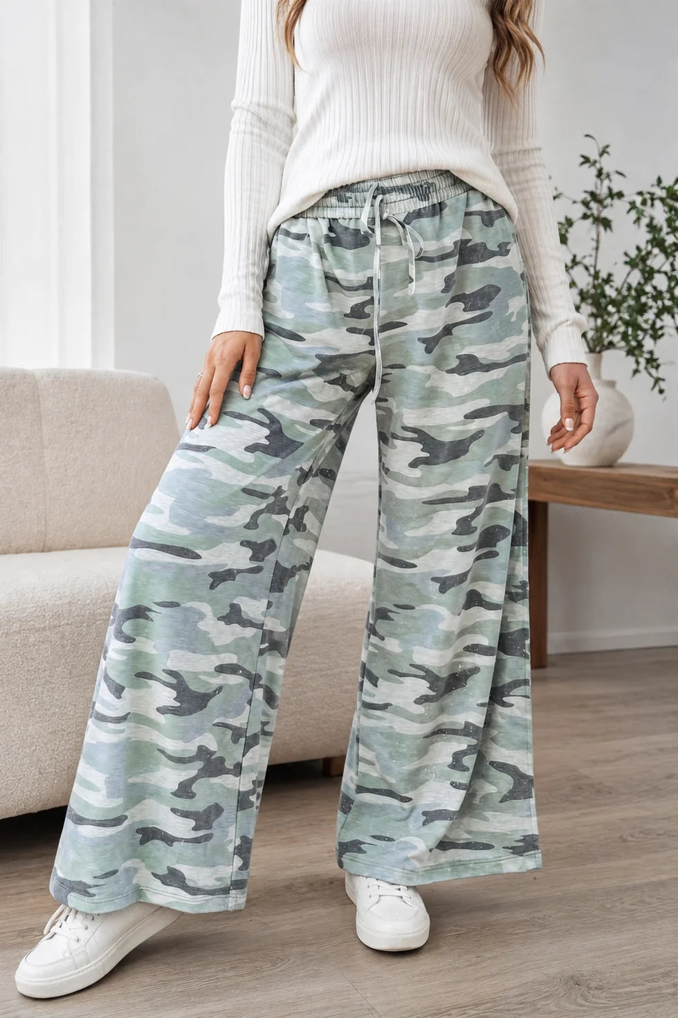 PREORDER: Camo On The Coast Wide Leg Pants (ETA: November)