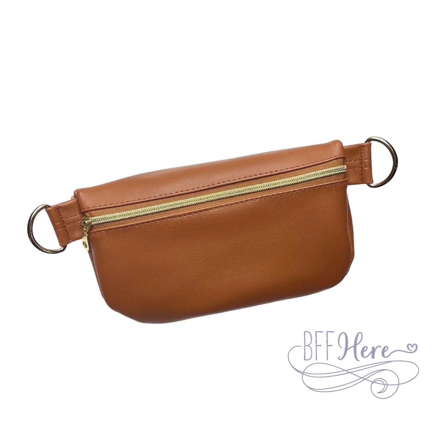 Sidekick Bag by Makeup Junkie Bags - Smooth Cognac - BFF Here