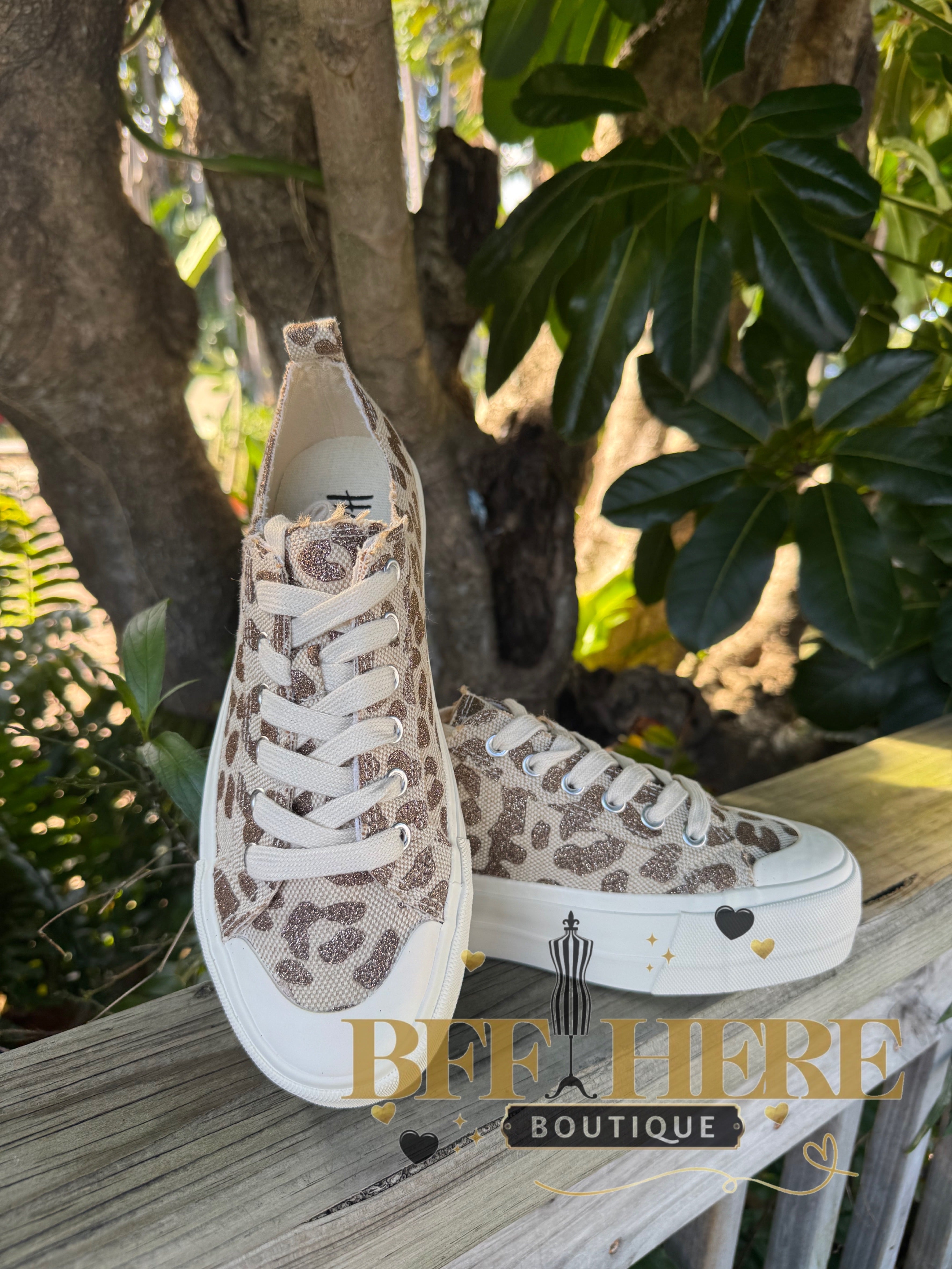 Take The Lead - Tan Sparkle Leopard by Corkys - BFF Here