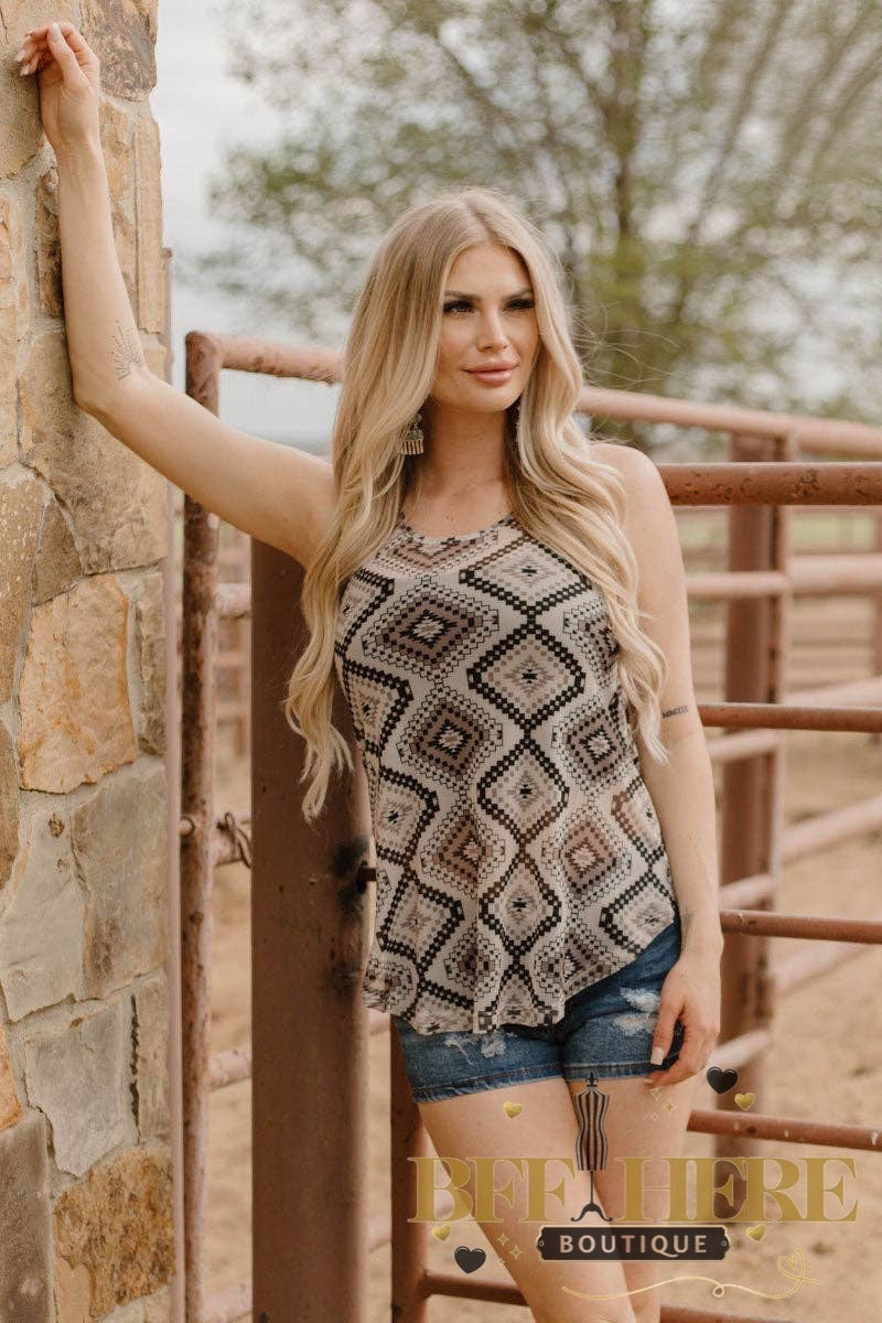 Prairie Lake Mesh Tank Top by Sterling Kreek