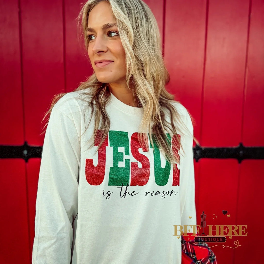 Jesus is the Reason Long Sleeve Tee - BFF Here