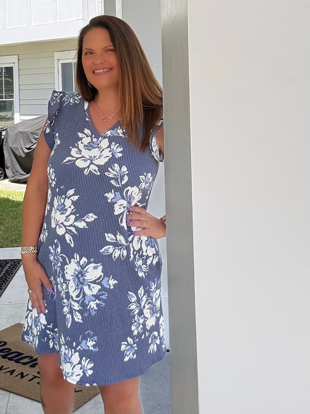 Denim Vintage Floral Dress by HeimishUSA (ARRAY) — Ships 2-3 weeks - BFF Here