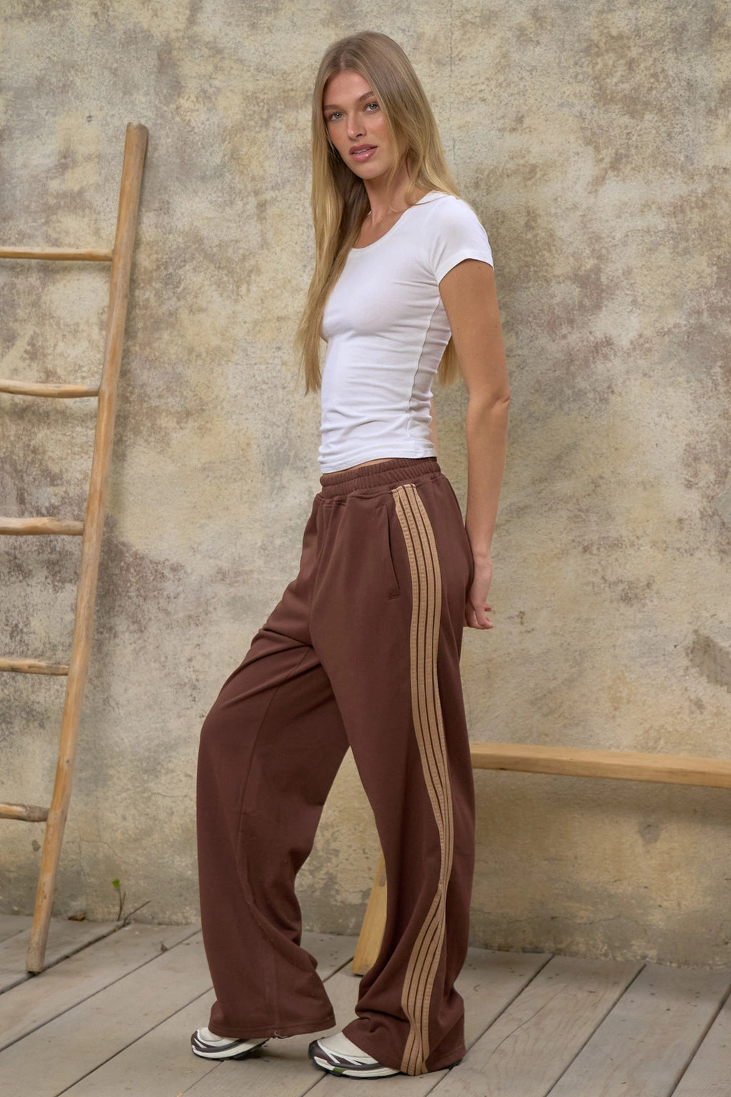 Groovy Stripe Sweatpants by Jade by Jane (Ships 2-3 weeks) - BFF Here