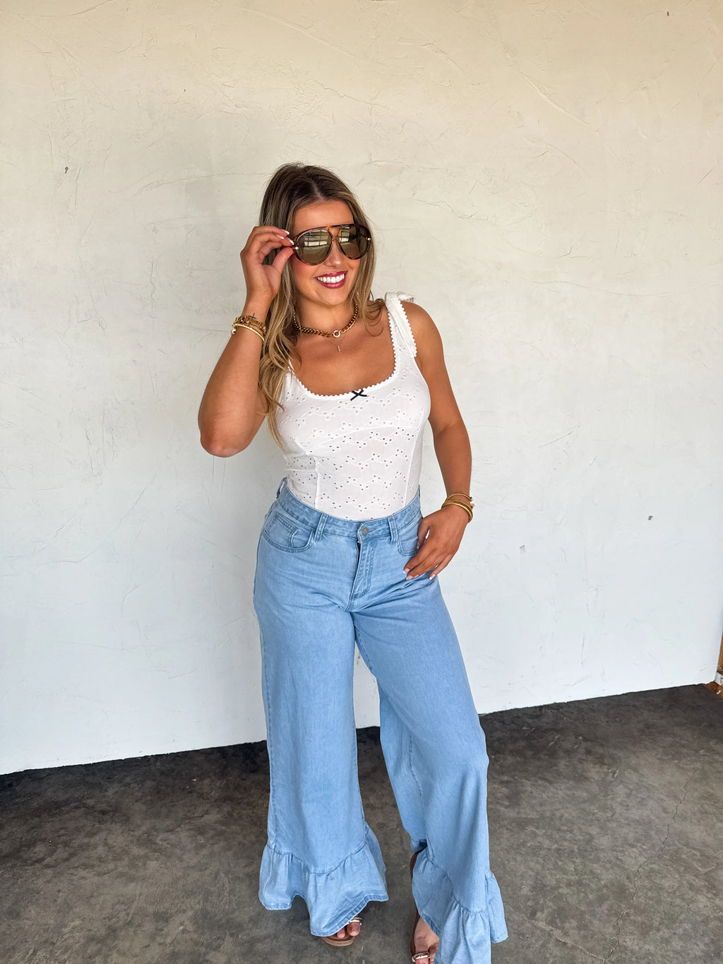PREORDER: Summer Romance Eyelett Bodysuit by Blakeley (ETA: July)