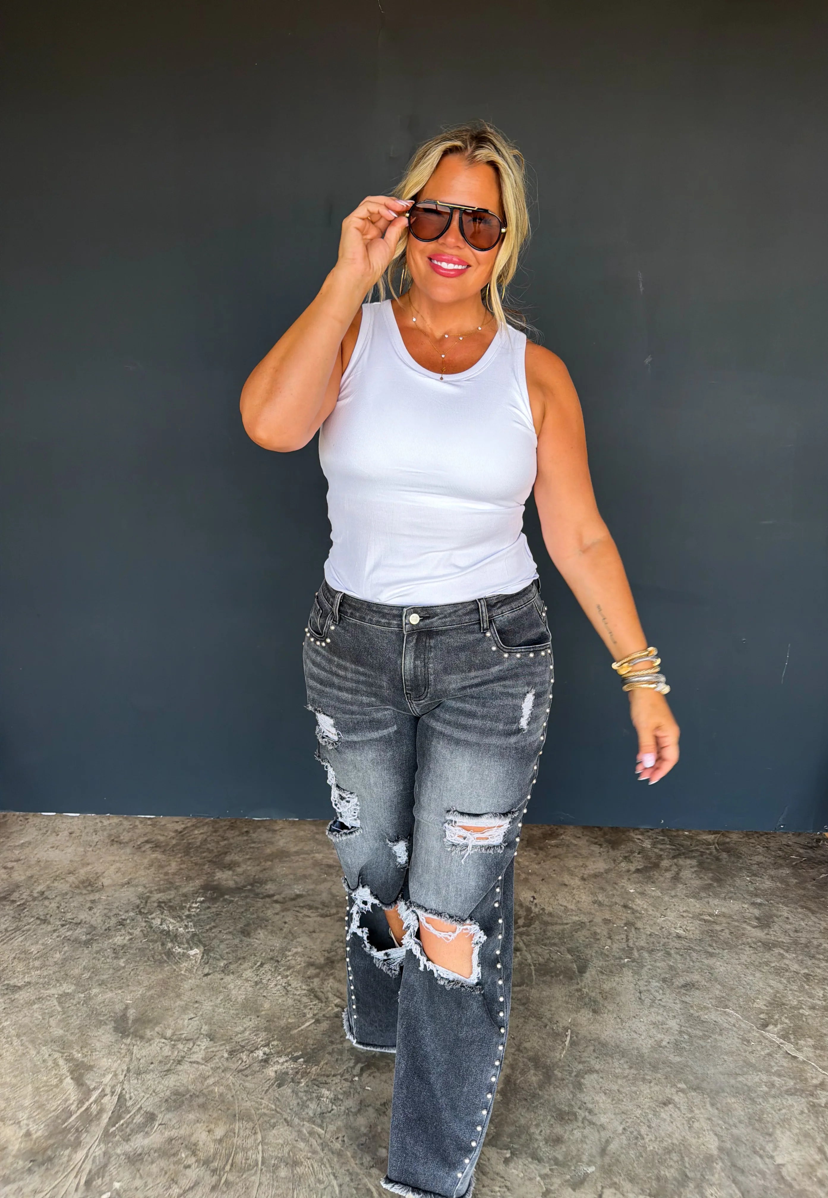 PREORDER: Off The Grid Studded Jeans by Blakeley (ETA: November)