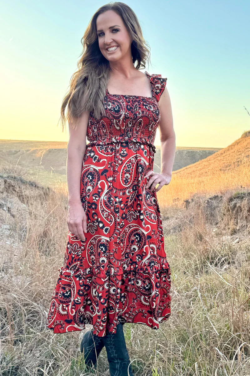 Canyon Paisley Dress by Sterling Kreek - BFF Here
