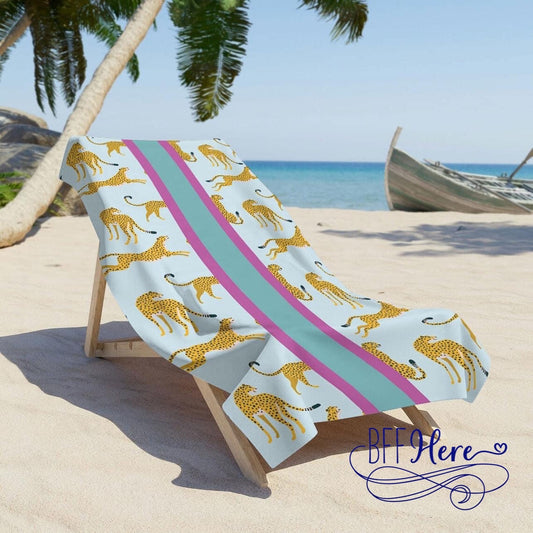 Jungle Luxe: Cheetah Pattern Beach Towel - BFF Here