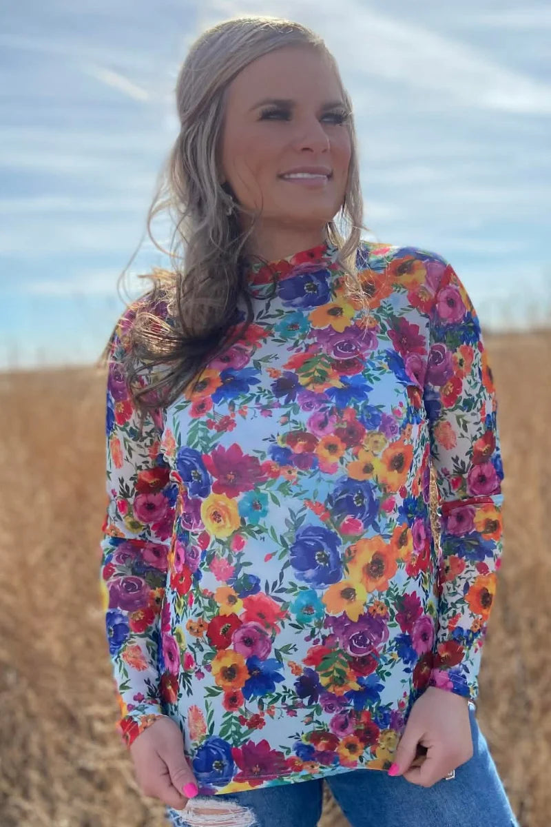 Country Kitchen Bloom Mesh Top by Sterling Kreek - BFF Here