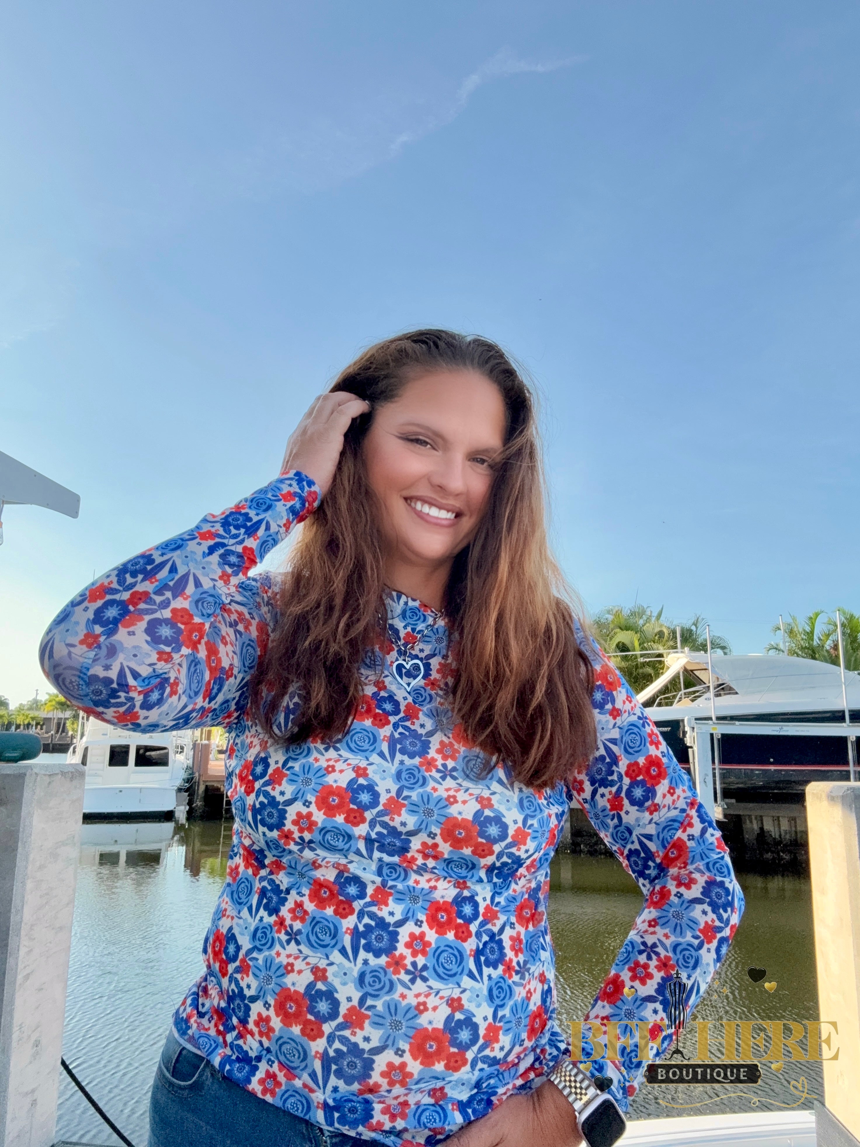 American Dreamin’ Mesh Top by Sterling Kreek - BFF Here