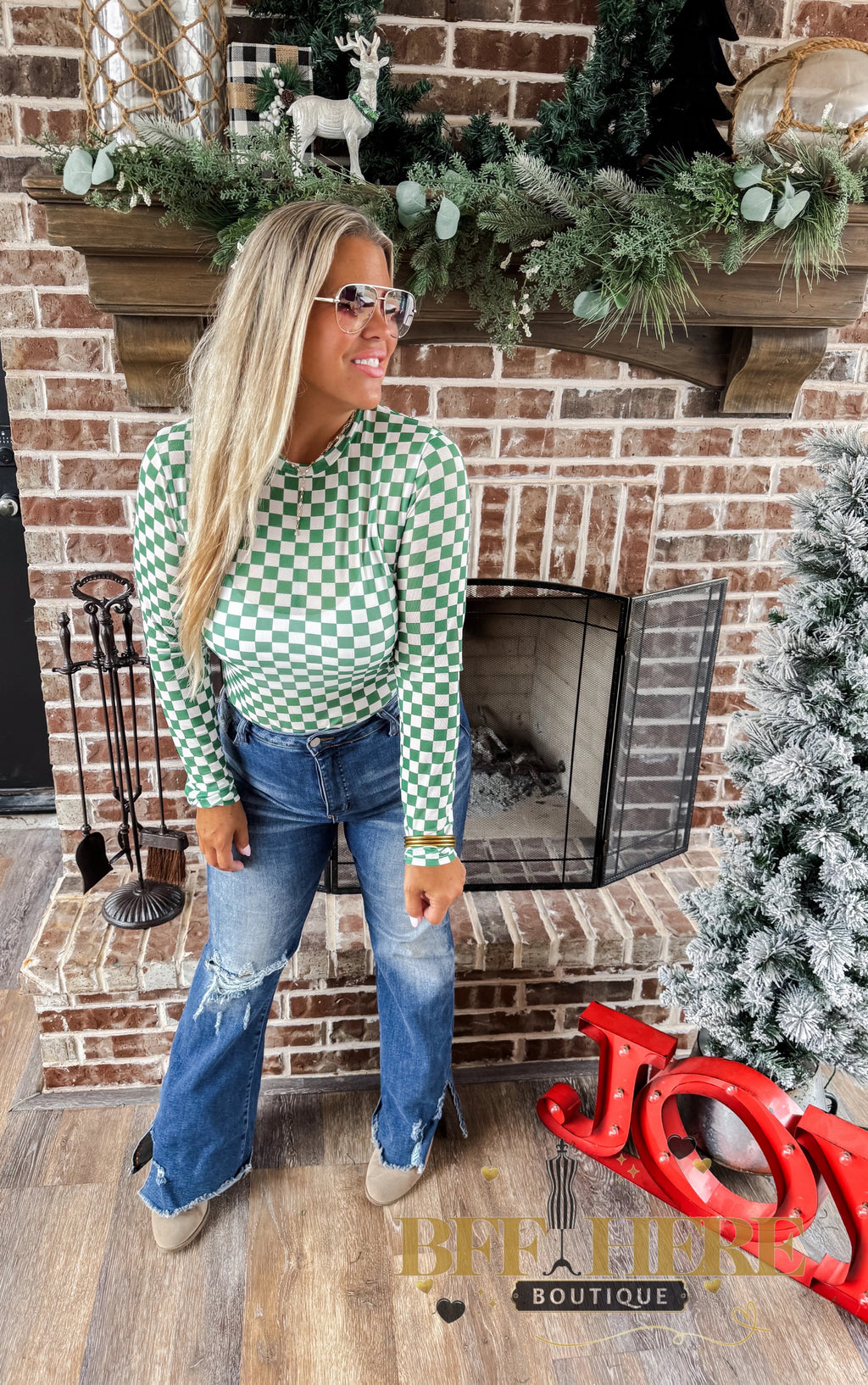 Christmas Dress It Up Mesh Tops by Blakeley - BFF Here