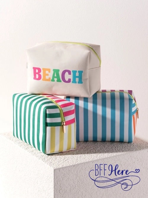 Seaside Essentials: The Beach Zip Pouch - BFF Here