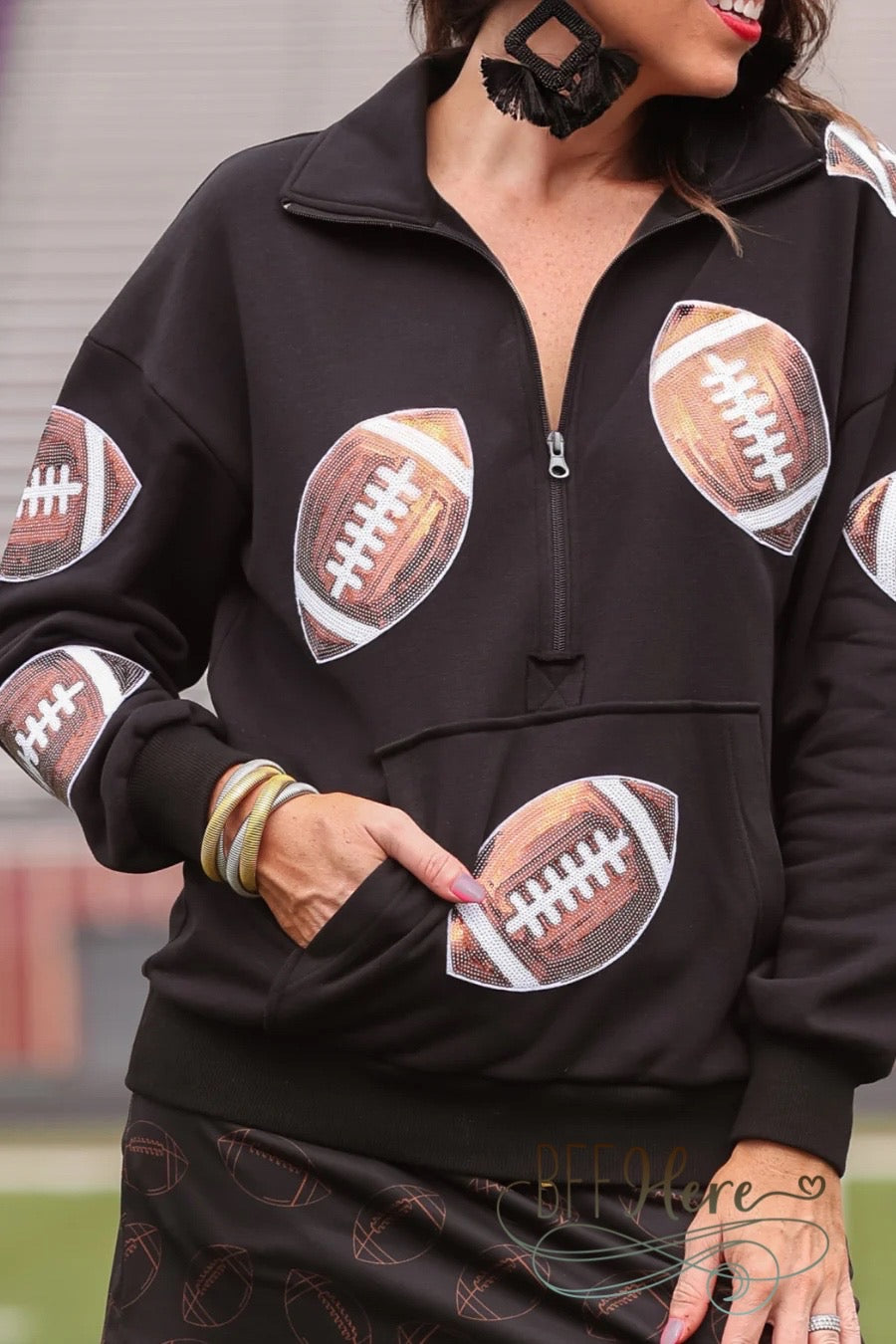 Kick Off Quarter Zip Pullover by Jess Lea - BFF Here