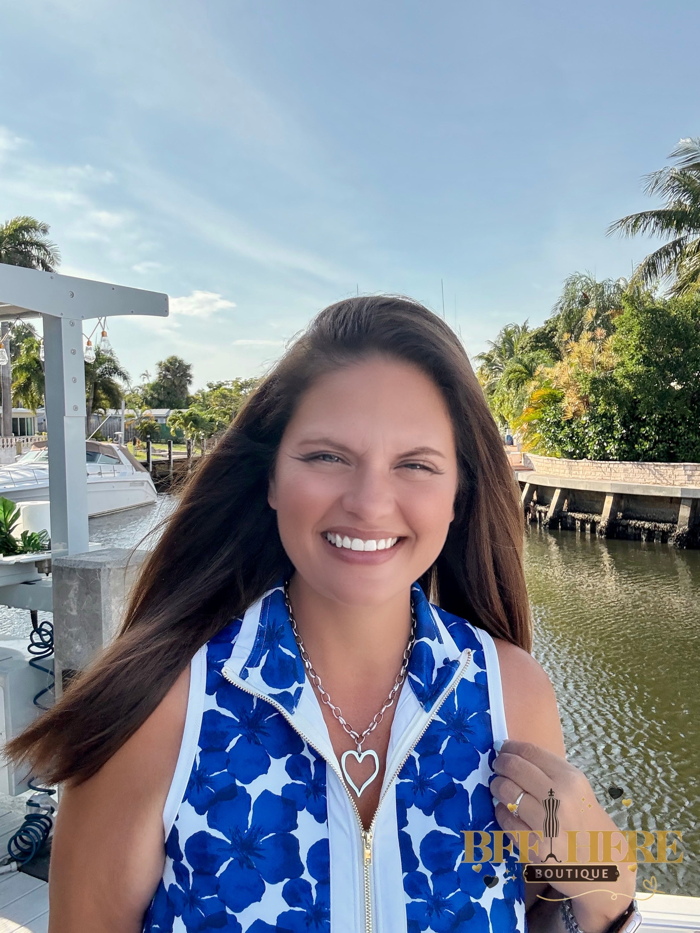 Everyday Zipper Dress / Blue Floral by Jess Lea - BFF Here