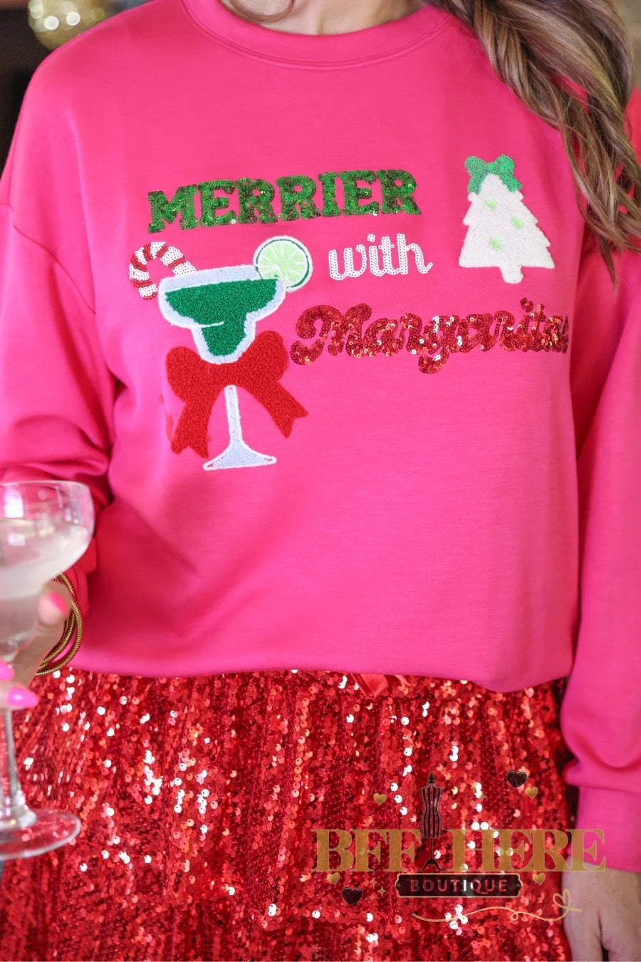 Merrier with Margaritas Pullover by Jess Lea