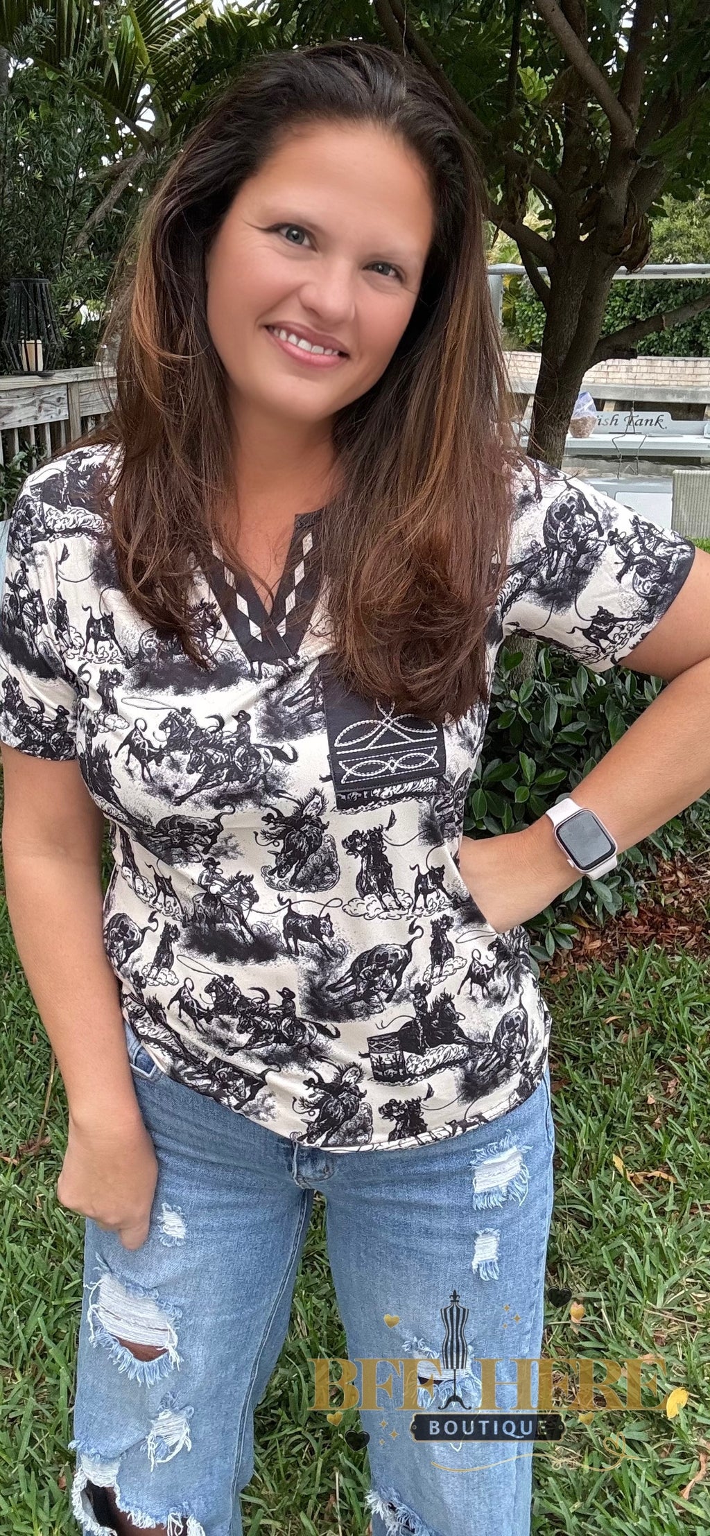 Rodeo Road Bootstitch Top by Sterling Kreek - BFF Here