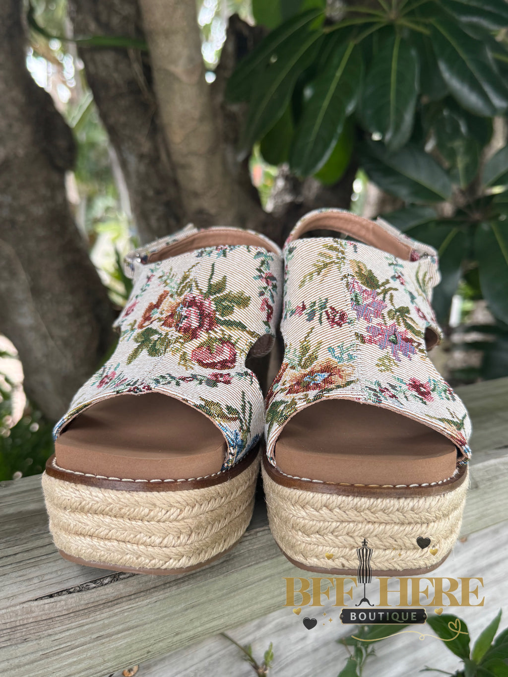 Freddie - Sand Brocade Floral by Corkys - BFF Here