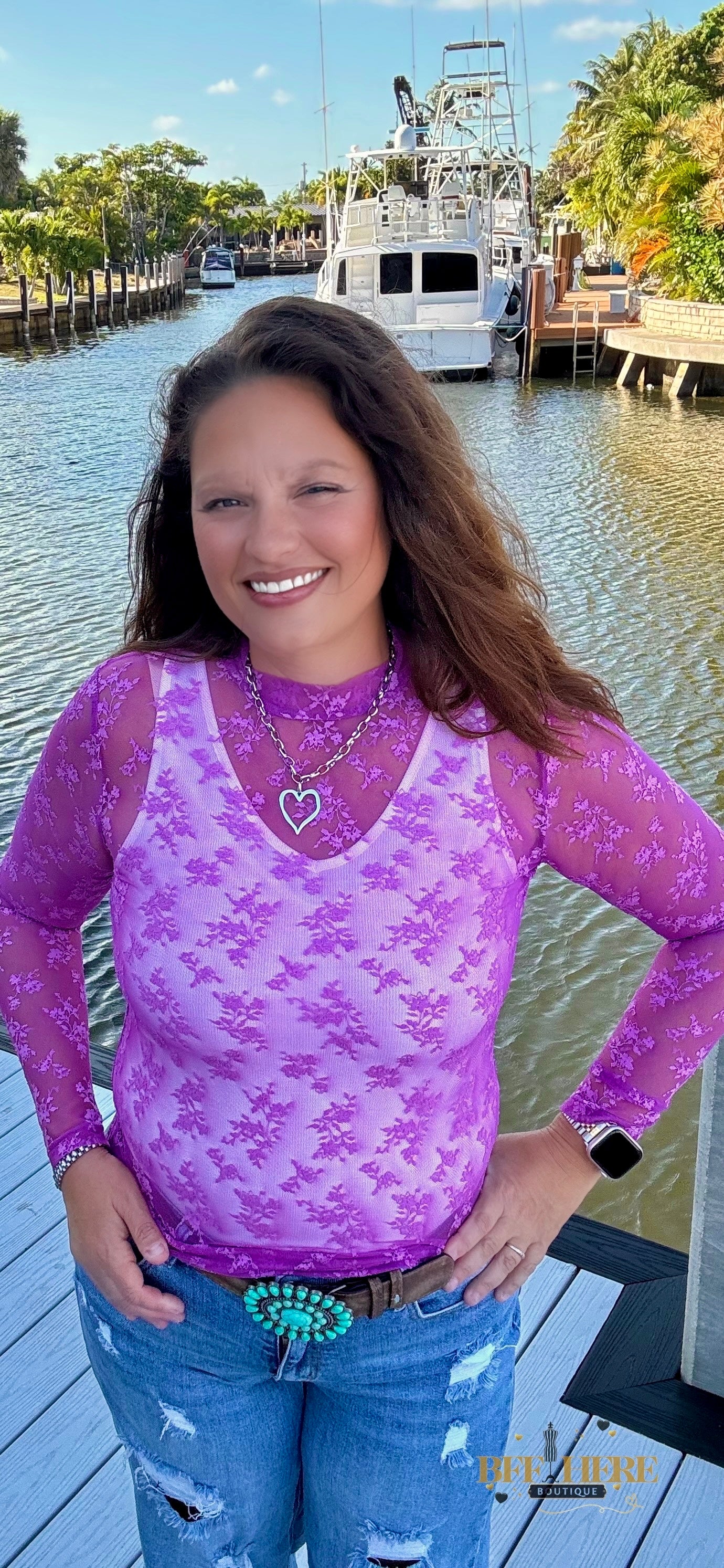 Purple Skies Lace Top by Sterling Kreek - BFF Here