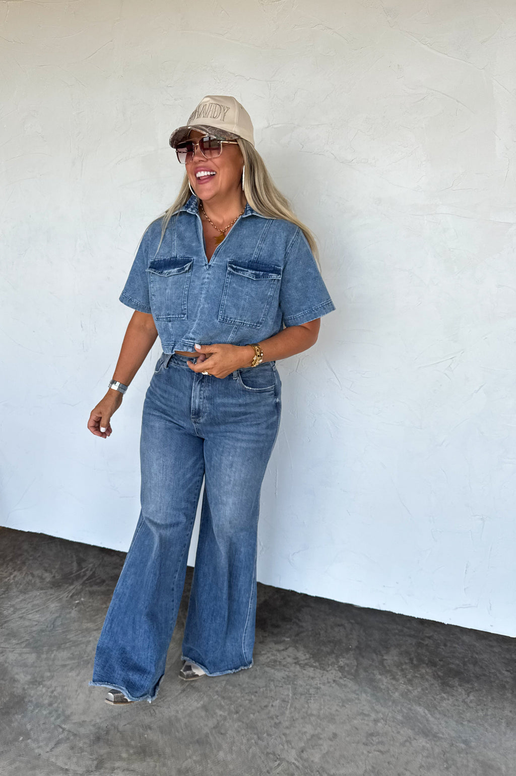 PREORDER: Andi Denim Pocket Top by Blakeley (ETA: January) - BFF Here