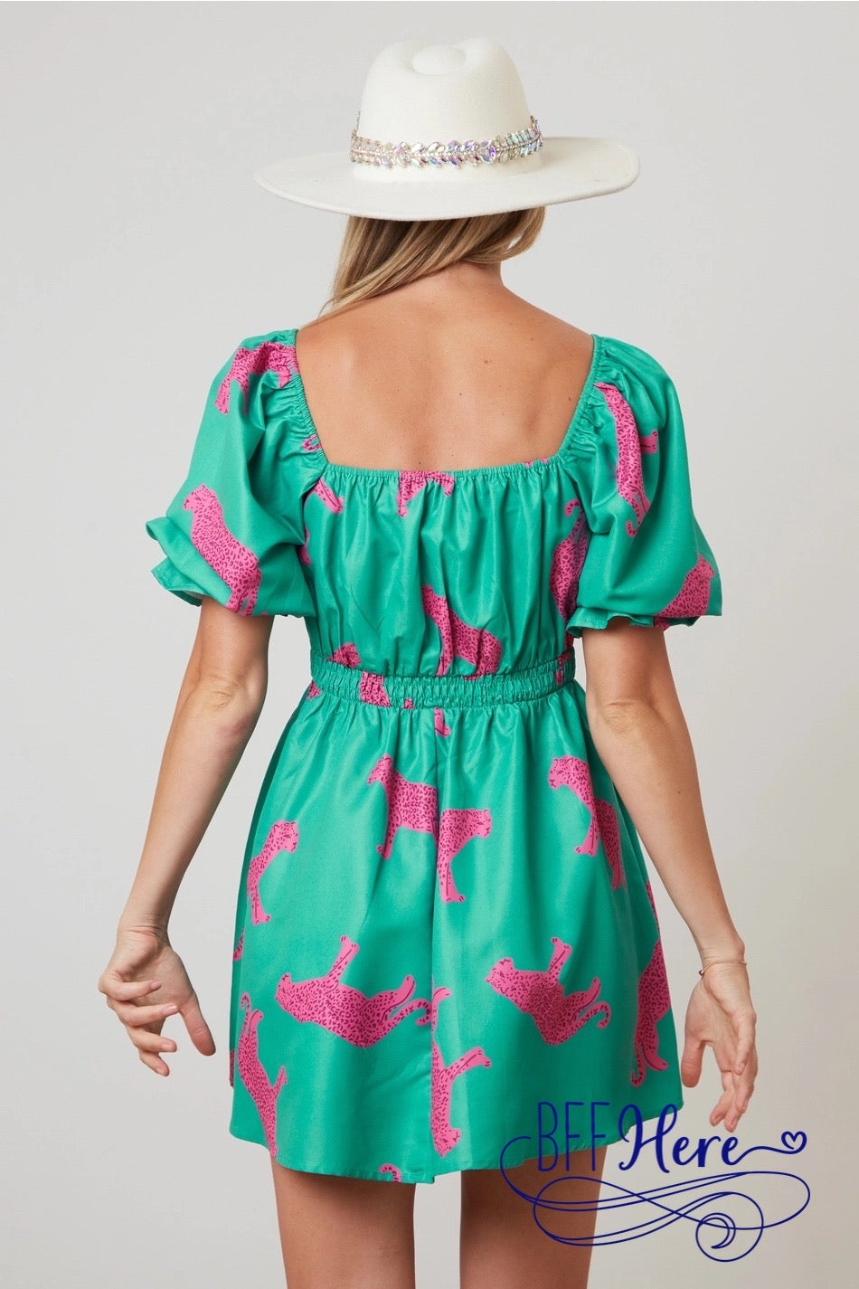 Poplin Prowess: Playful Cheetah Dress - BFF Here