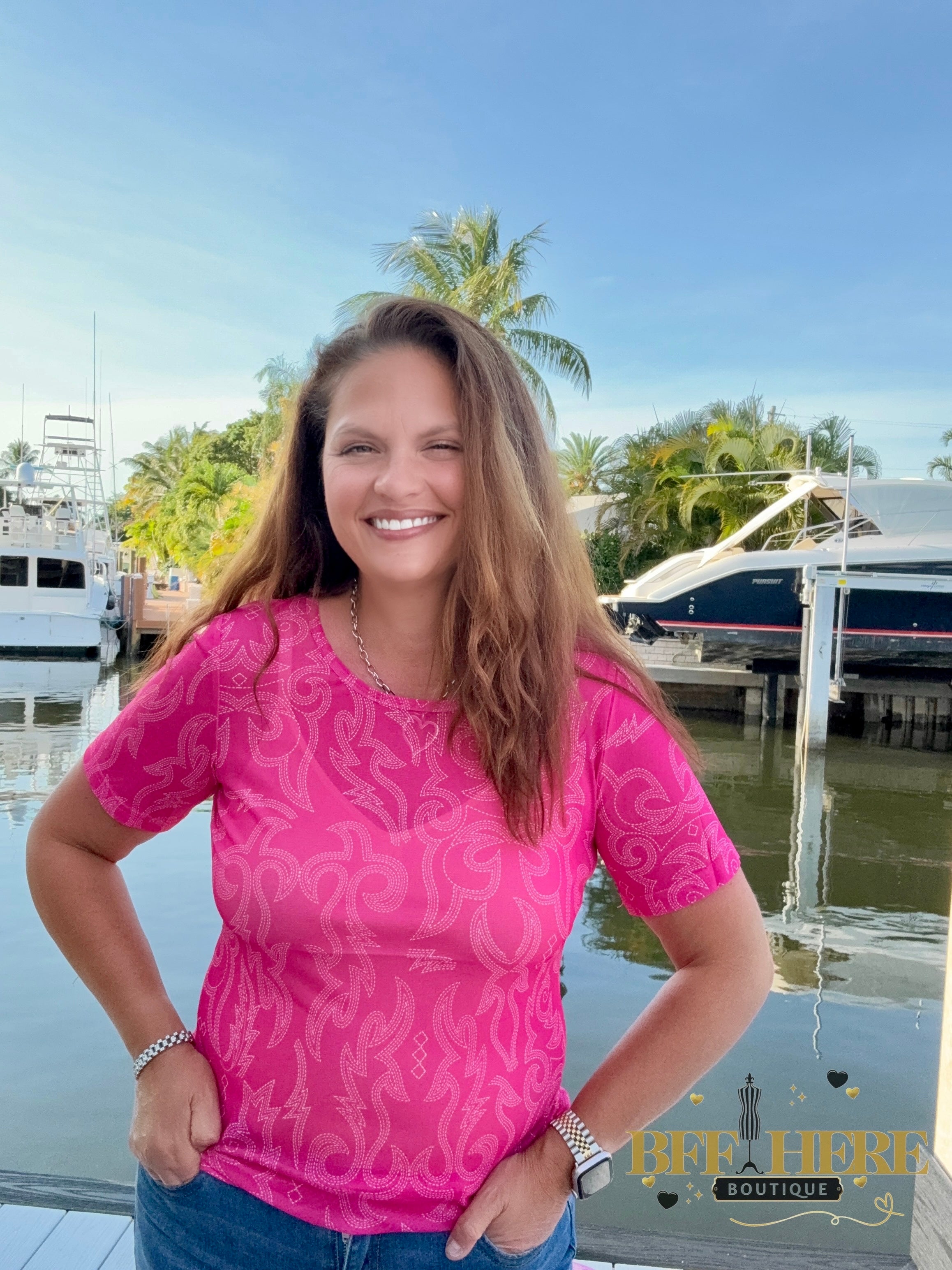 Let’s Go Girls Mesh Top by Sterling Kreek - BFF Here