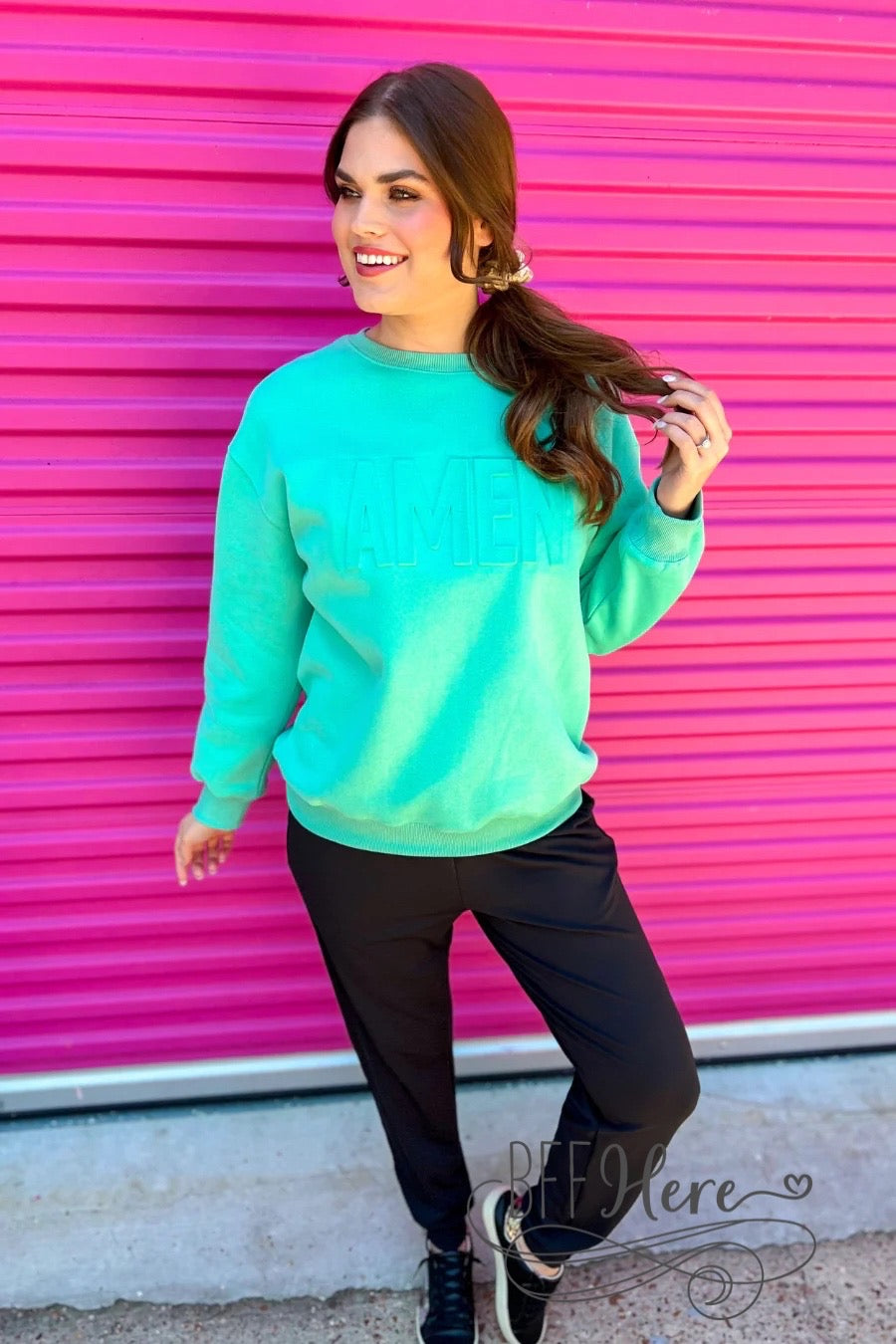 Amen Embossed Sweatshirt by Jess Lea - BFF Here