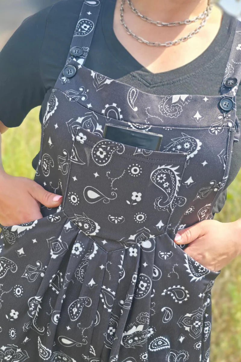 Bandana Babe Black Jumpsuit by Sterling Kreek - BFF Here