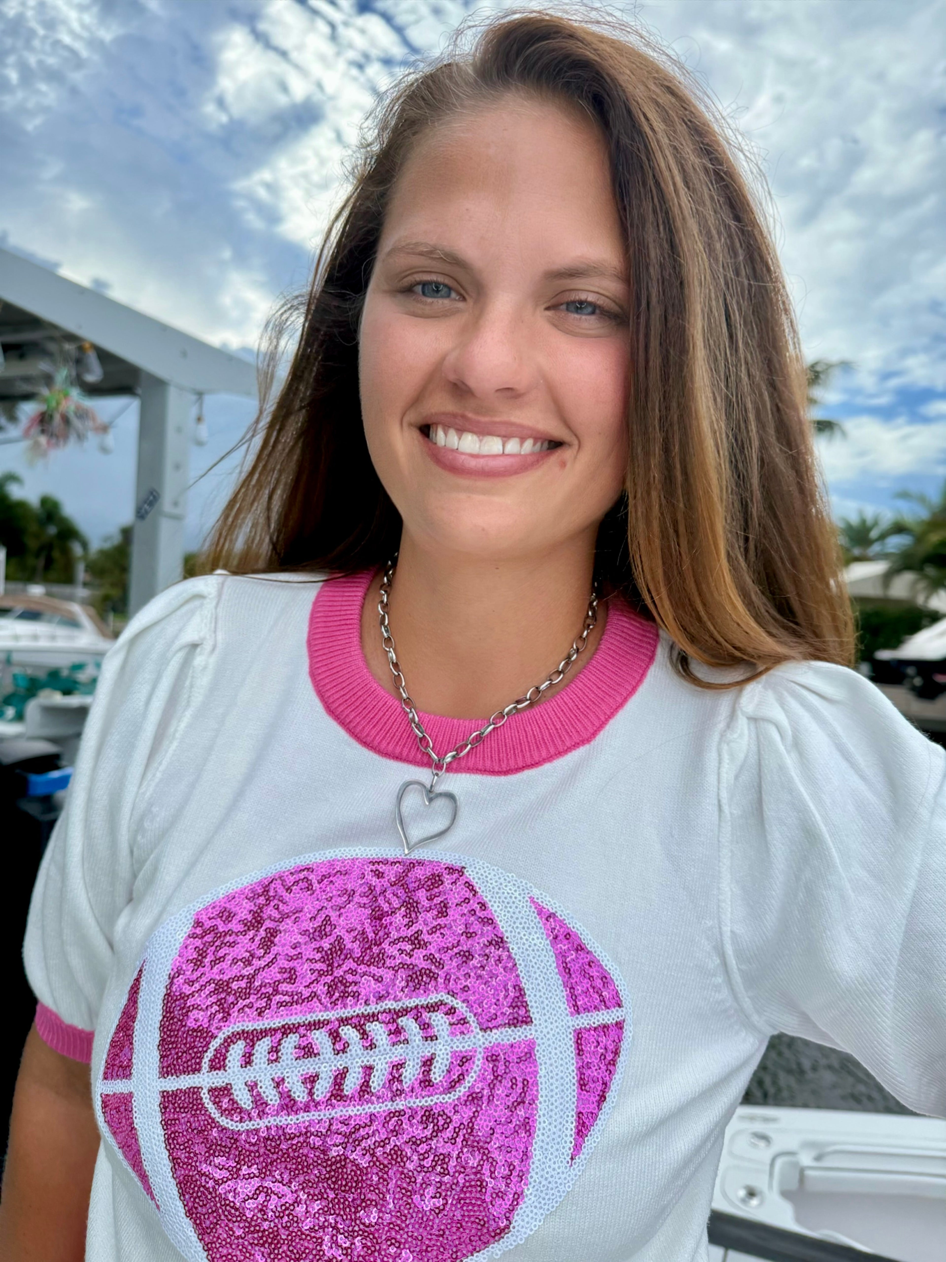 Game Day Glam Knit Top - BFF Here