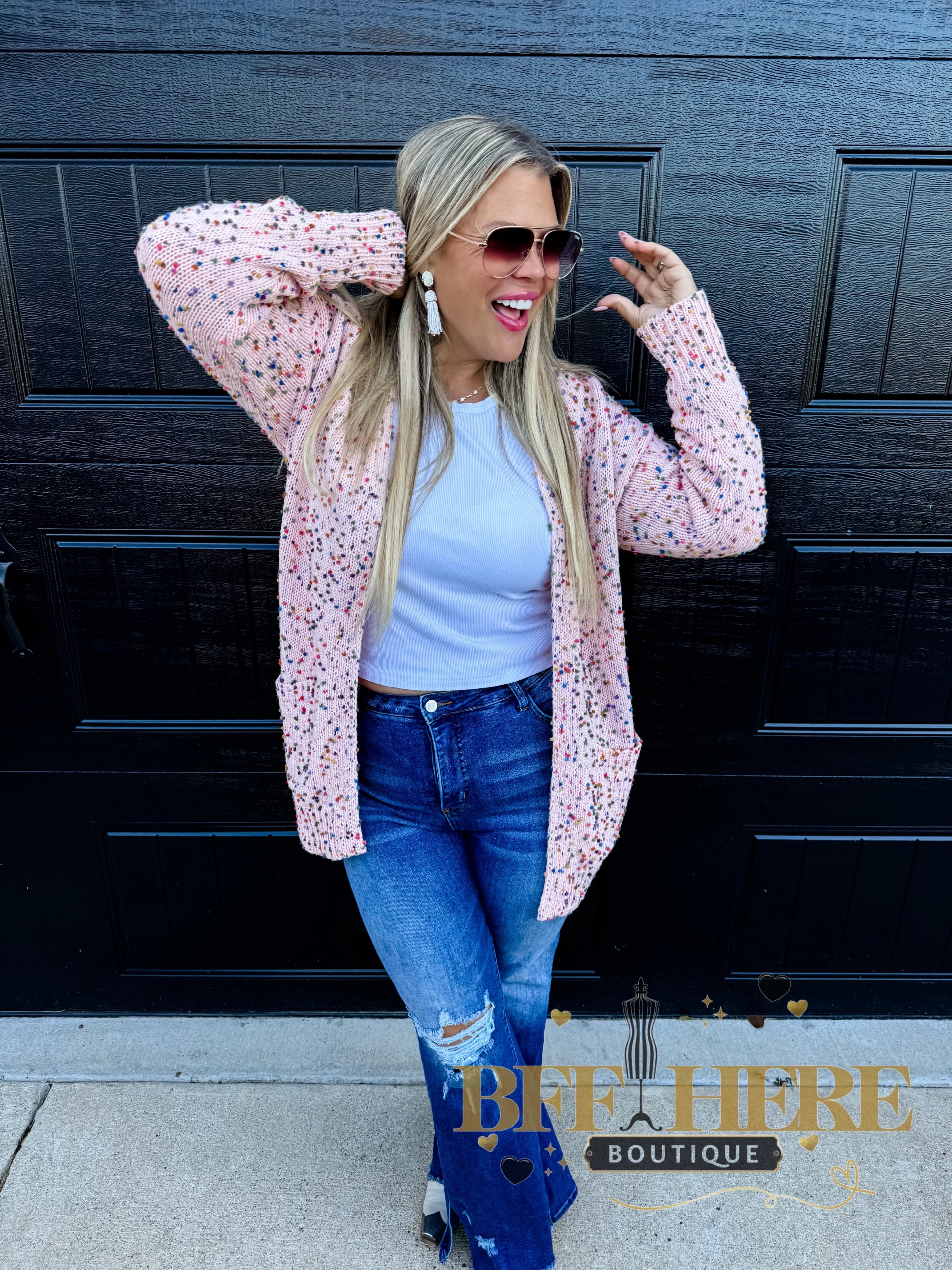 Spring Miley Dot Cardigan by Blakeley - BFF Here