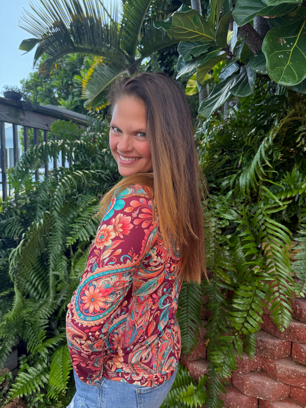 Paisley On The Plain Top by Sterling Kreek - BFF Here