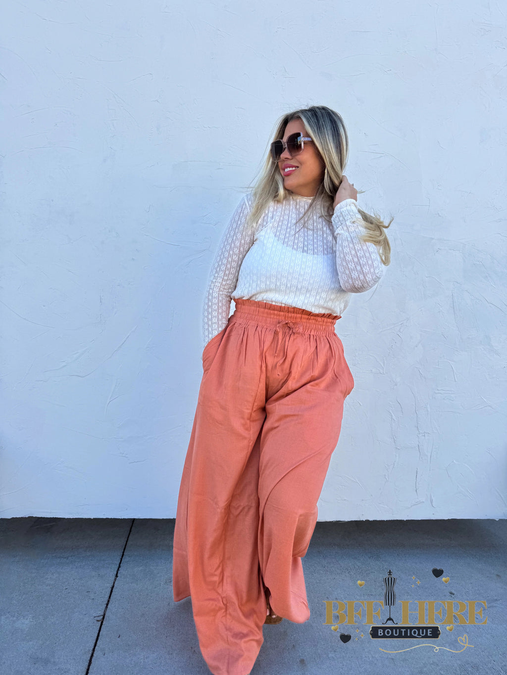Johanna Linen Pants / Choice of Color by Blakeley - BFF Here