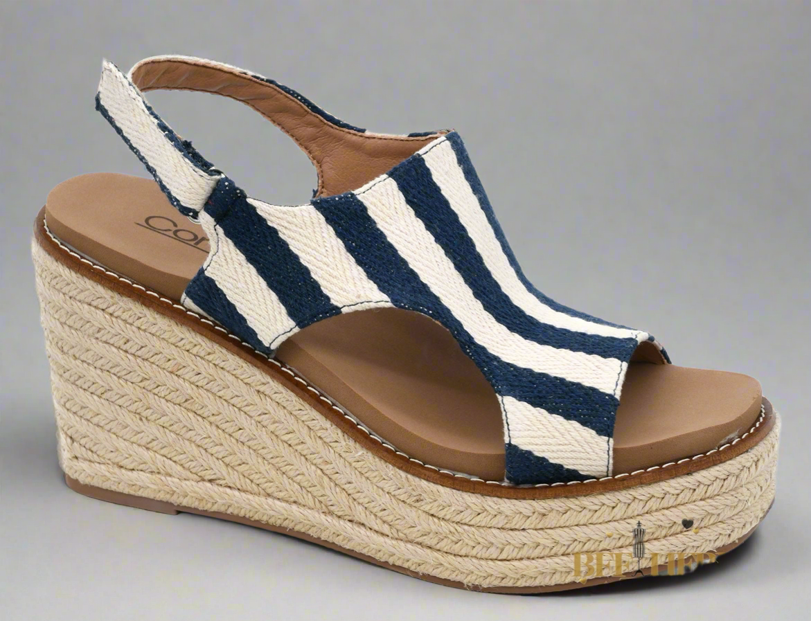 Freddie - Navy Natural Stripe by Corkys - BFF Here