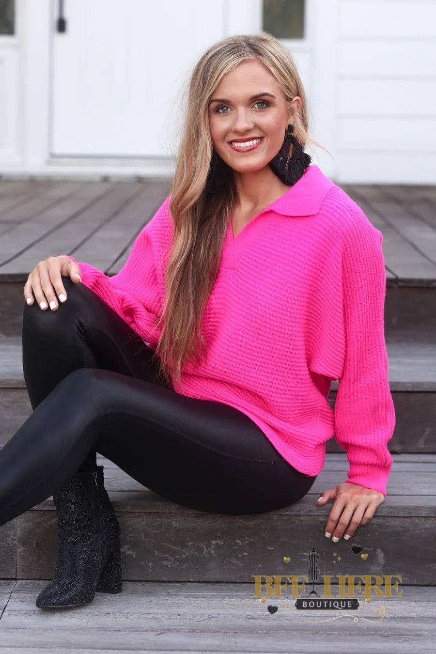 Zander Collared Sweater by Jess Lea - BFF Here