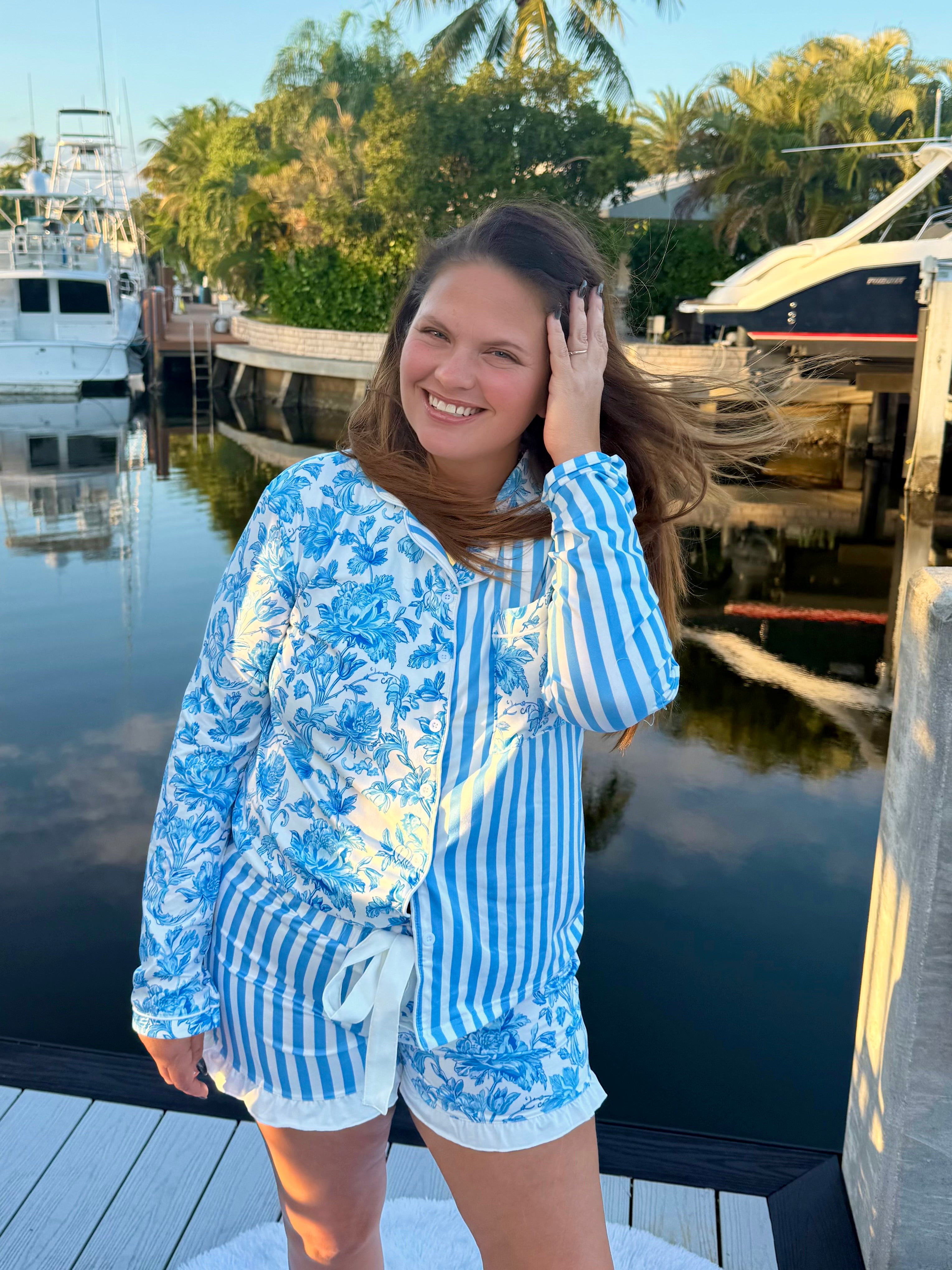 Morning Bloom Ruffle Pajama Set by Jess Lea - BFF Here