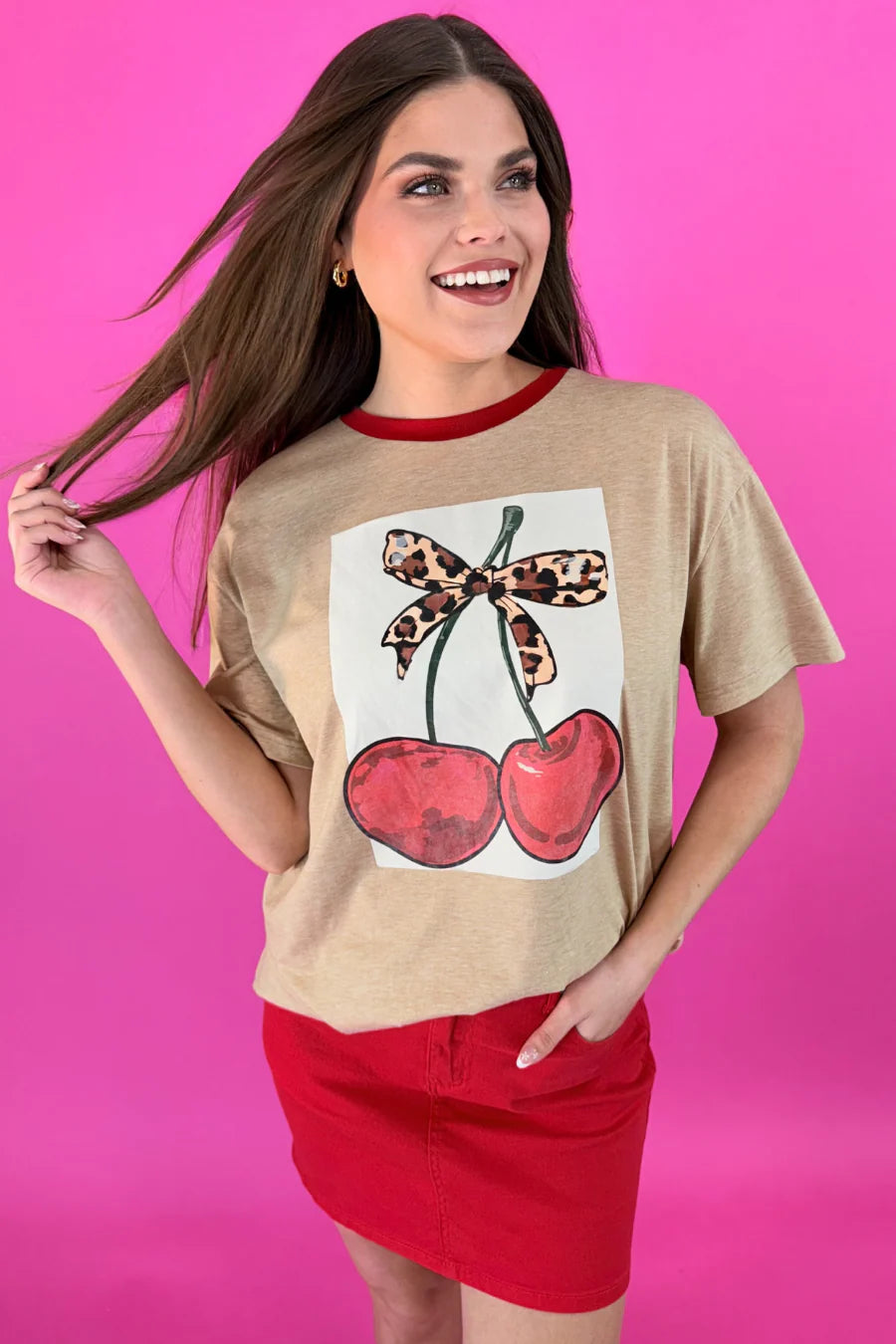 Cherry Sweet Oversized Tee by Jess Lea - BFF Here