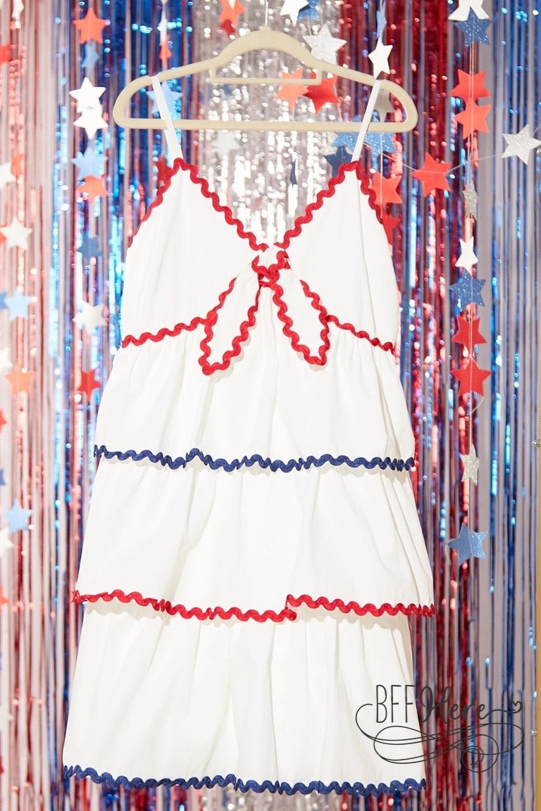Chic Scallop-Trim Sundresses / Choice of Color - BFF Here