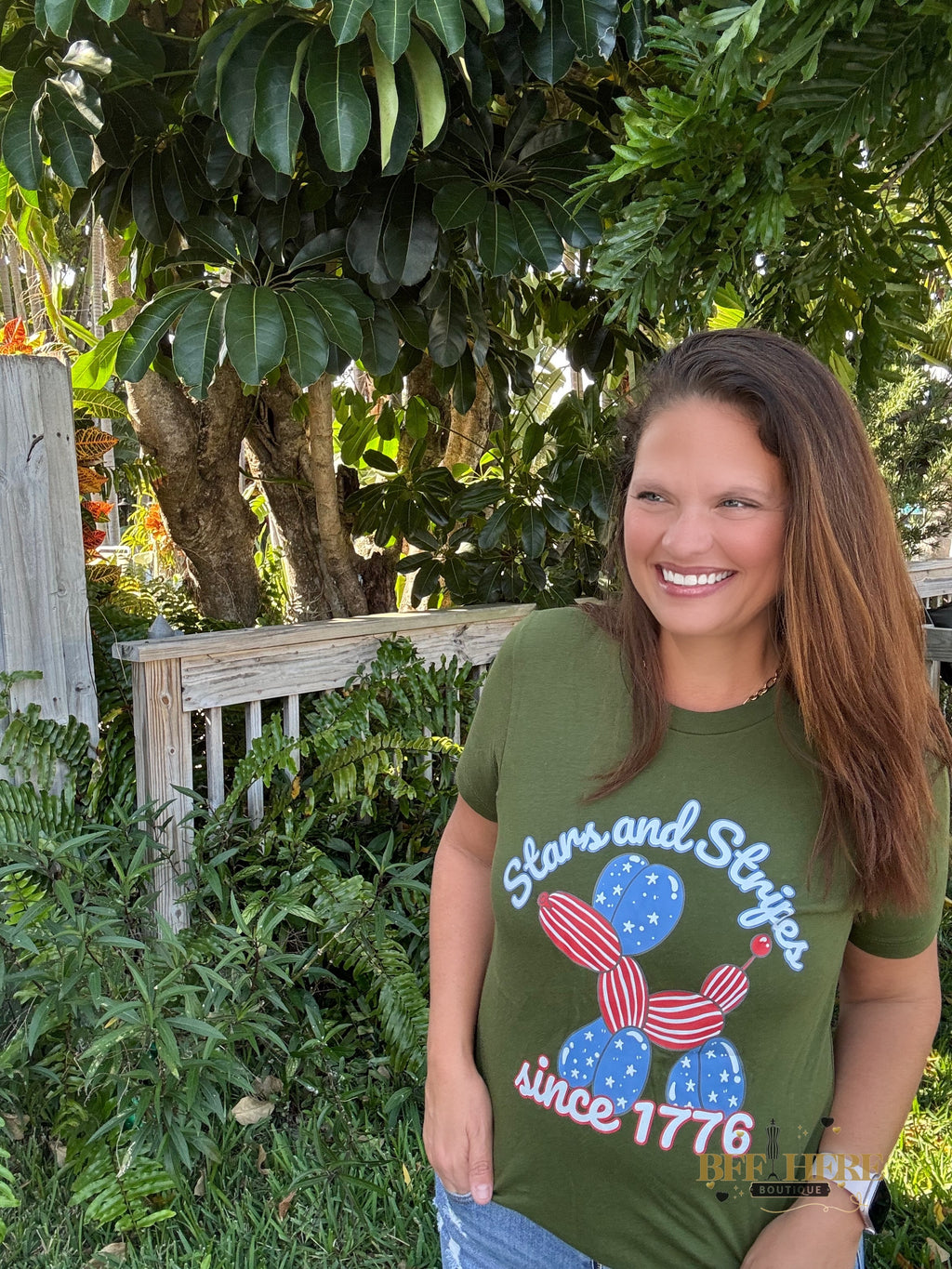 All-American Balloon Dog Tee - BFF Here