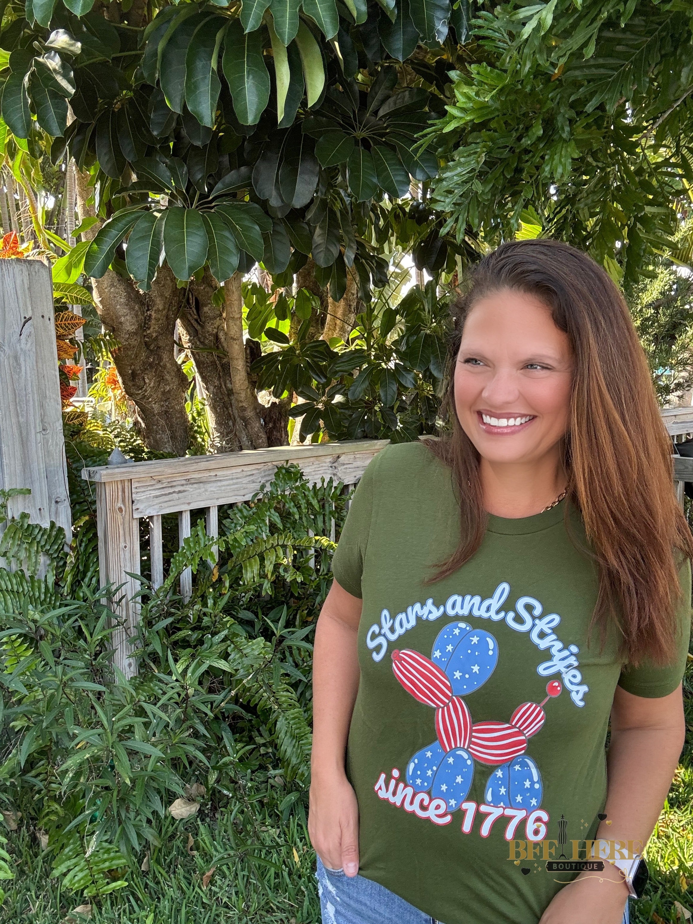 All-American Balloon Dog Tee - BFF Here