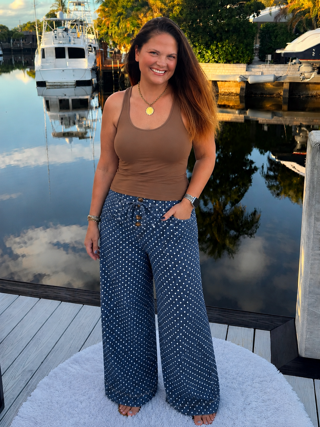PREORDER: Sweet Spot Polka Dot Wide Leg Pants(ETA: July)