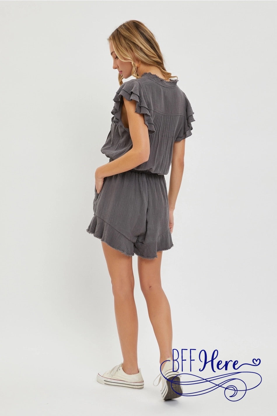 Ruffle Wrap Romper Magic - BFF Here