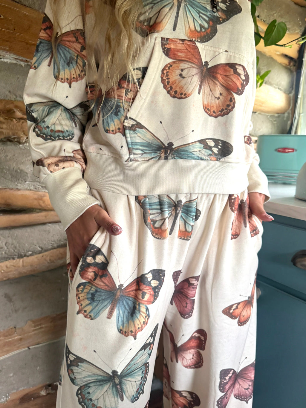 PREORDER: Camo & Butterflies Easy Does It Pullover by Blakeley (ETA: August)