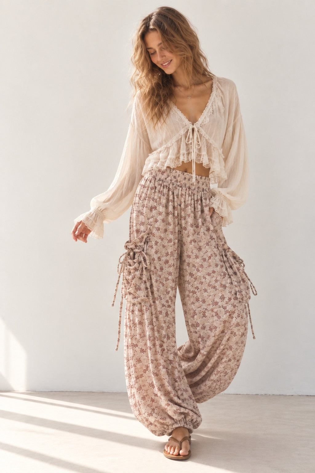 PREORDER: Boho Floral Cargo Pants / ARRAY by Jade by Jane (ETA: November)