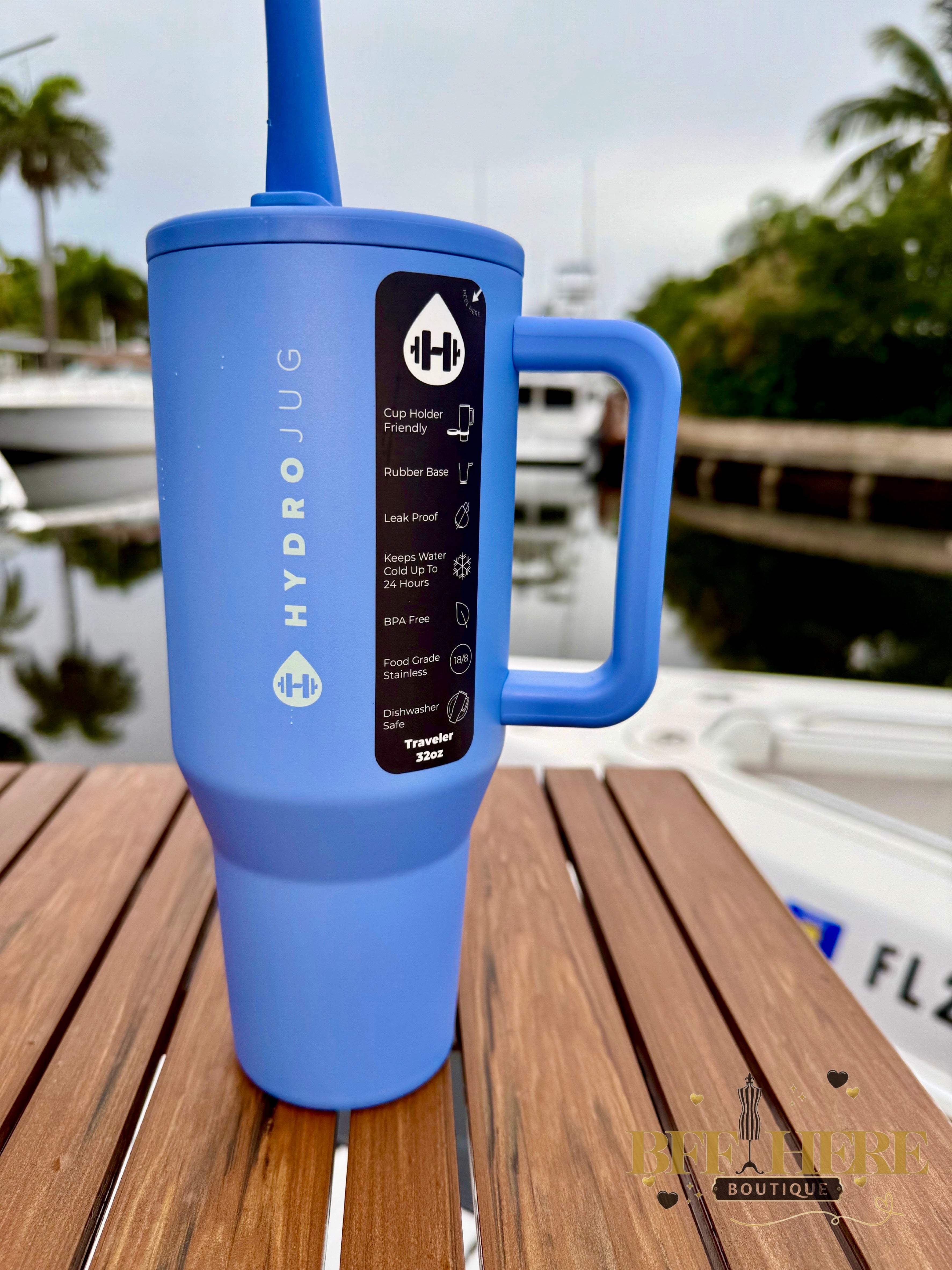 HydroJug Traveler - 32oz / Light Blue - BFF Here