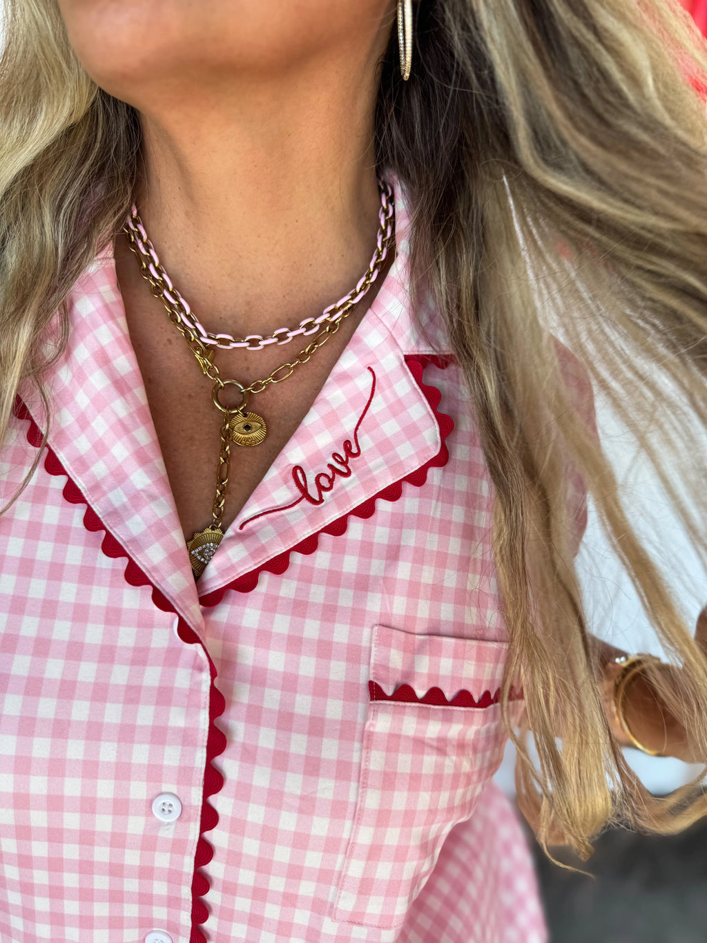 Gingham Love Lux Pajama Set  by Blakeley - BFF Here