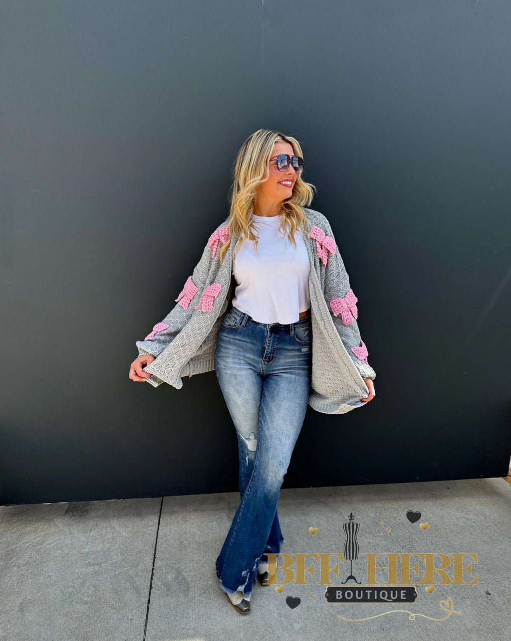 Clara Bow Knit Cardigan by Blakeley - BFF Here