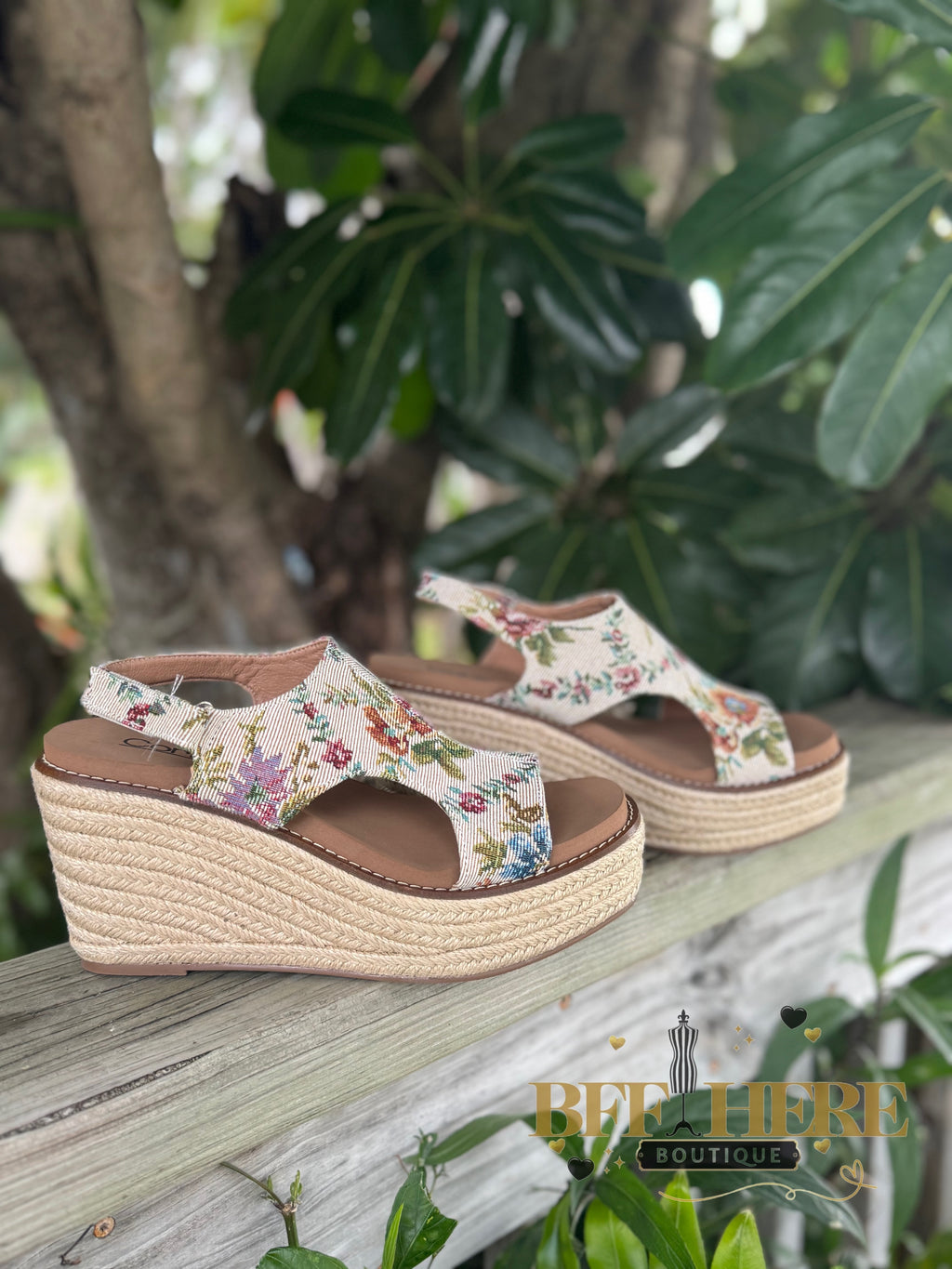Freddie - Sand Brocade Floral by Corkys - BFF Here
