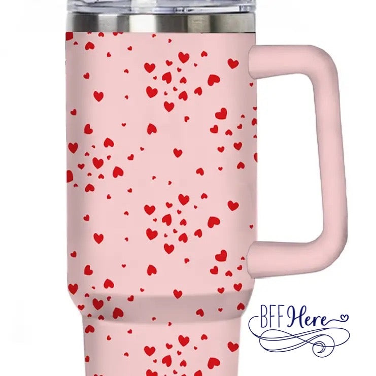 Little Love Notes: Mini Red Hearts Tumbler Cup - BFF Here