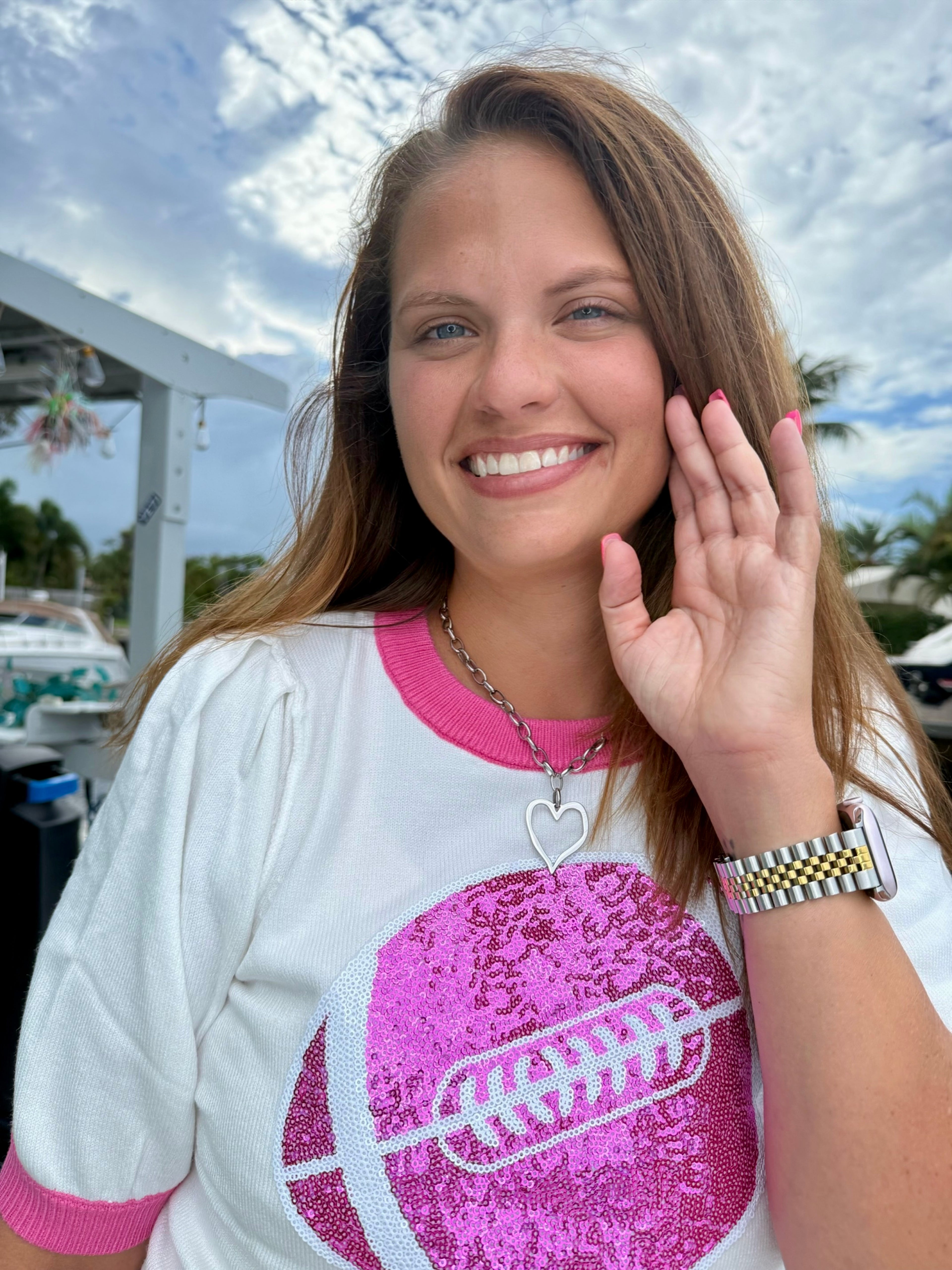 Game Day Glam Knit Top - BFF Here