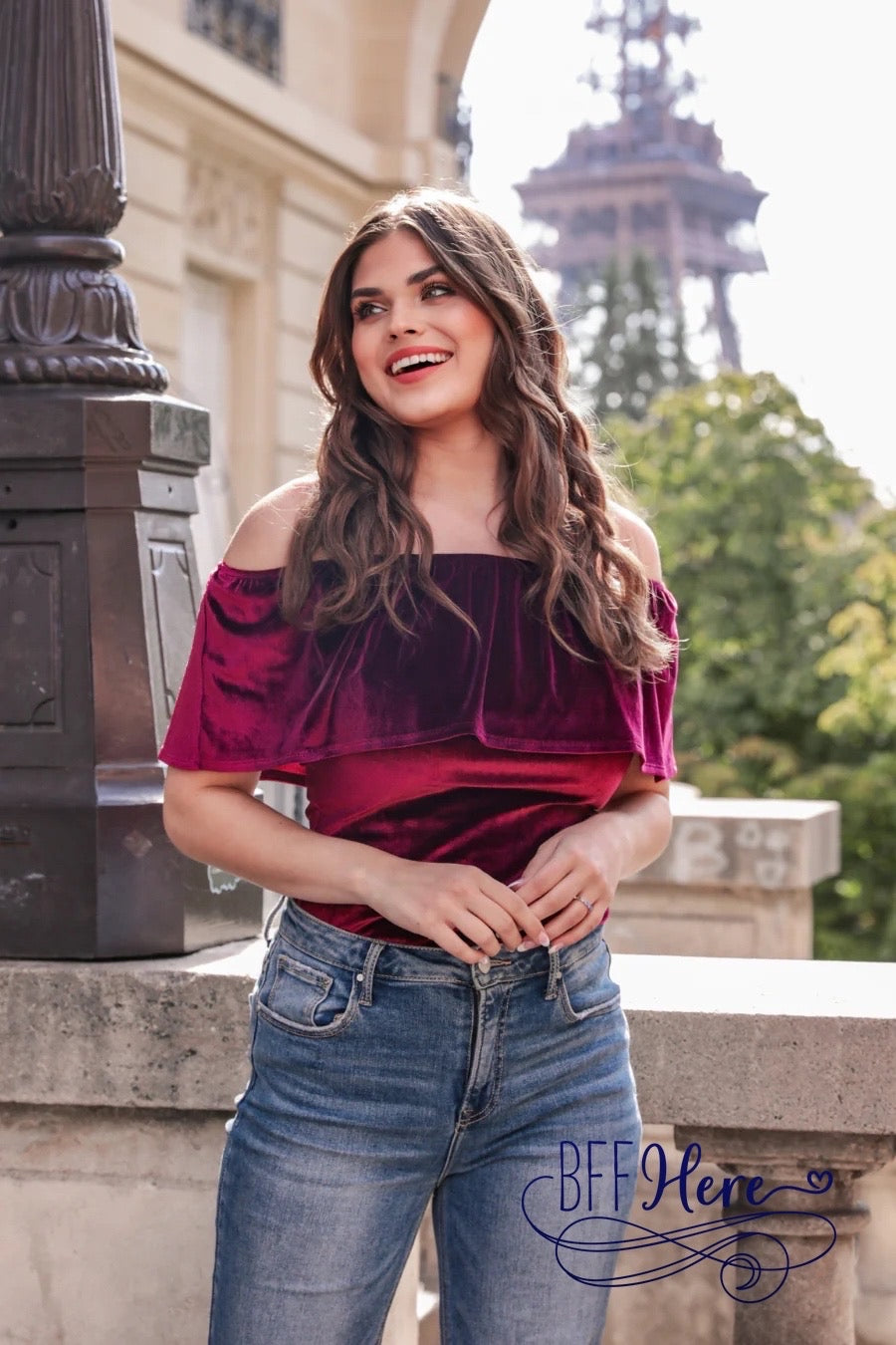 Just A Crush Velvet Bodysuit / Choice of Color - BFF Here