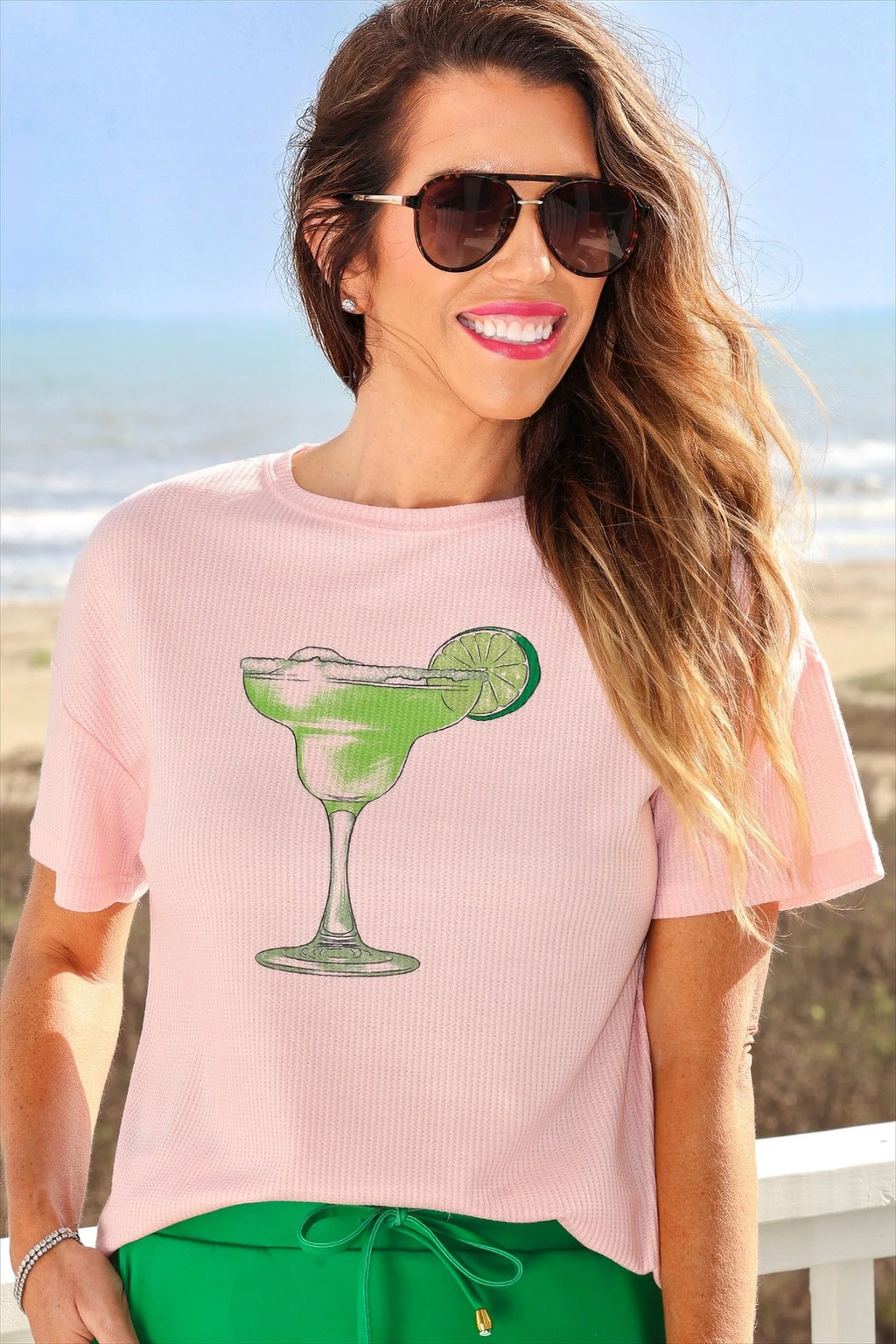 Weekend Waffle Tee / Margarita by Jess Lea - BFF Here