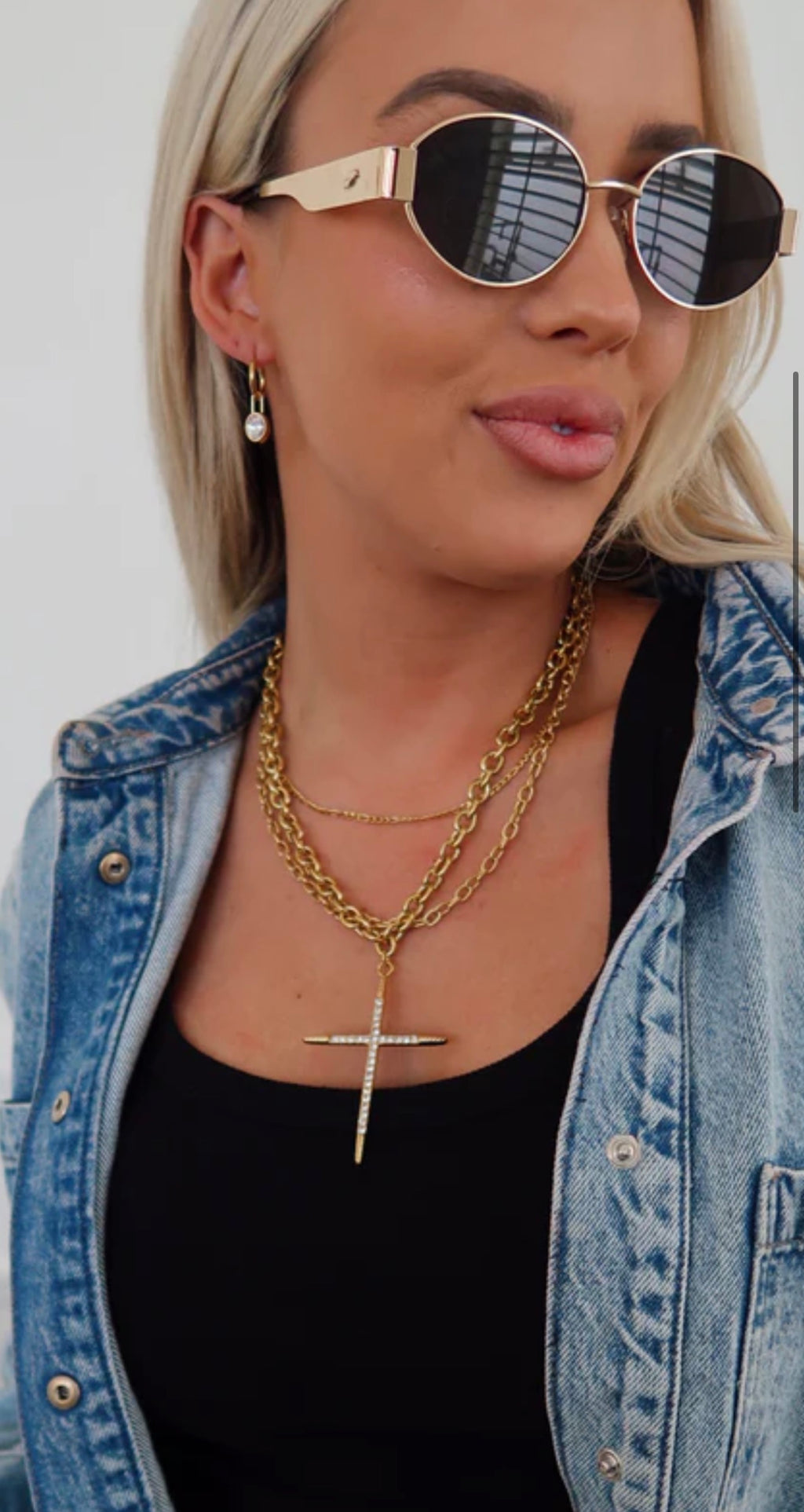 Luxe Cross Necklace by Chansutt Pearls (Ships 2-3 weeks) - BFF Here